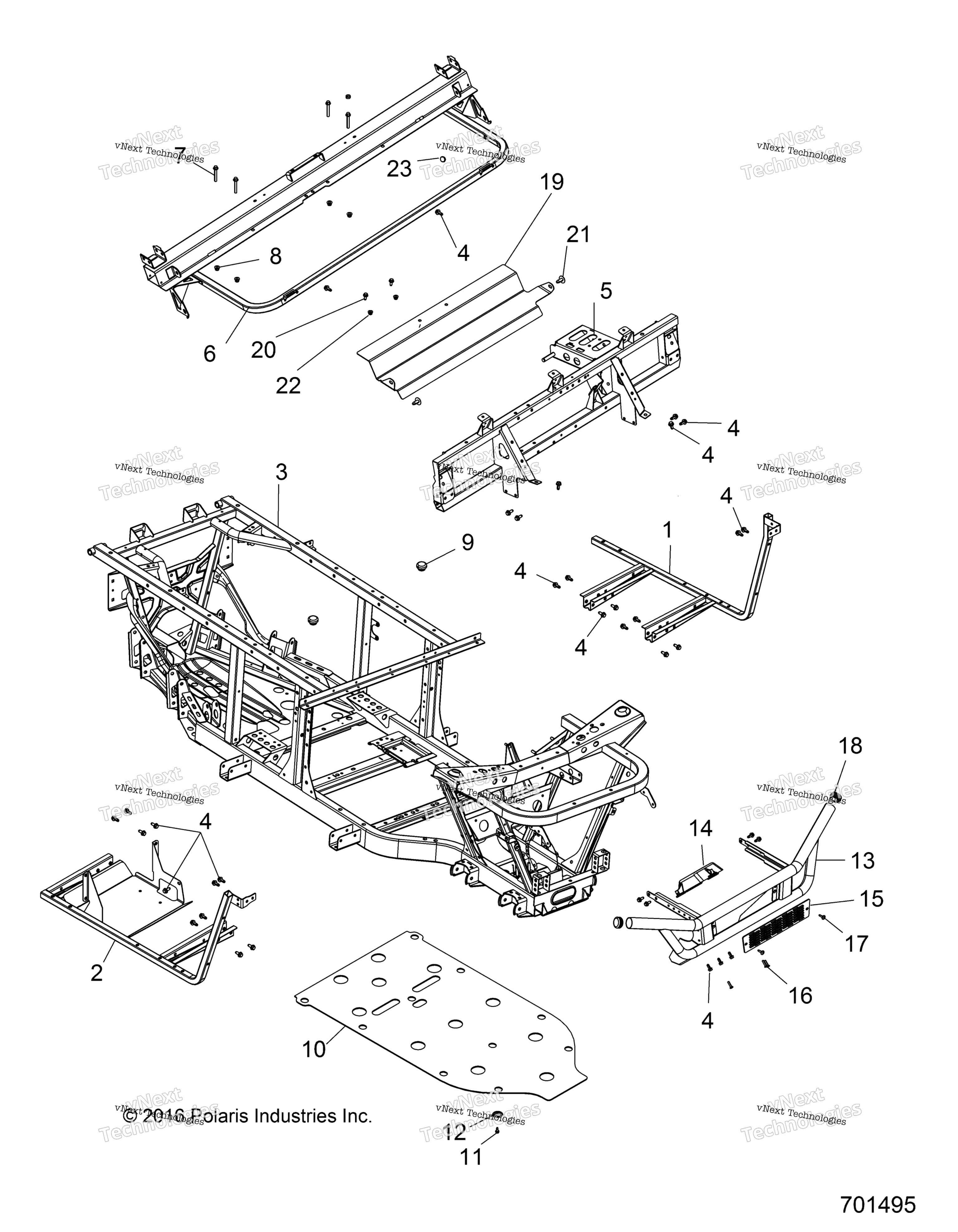 Chassis, рама & передний Bumper
