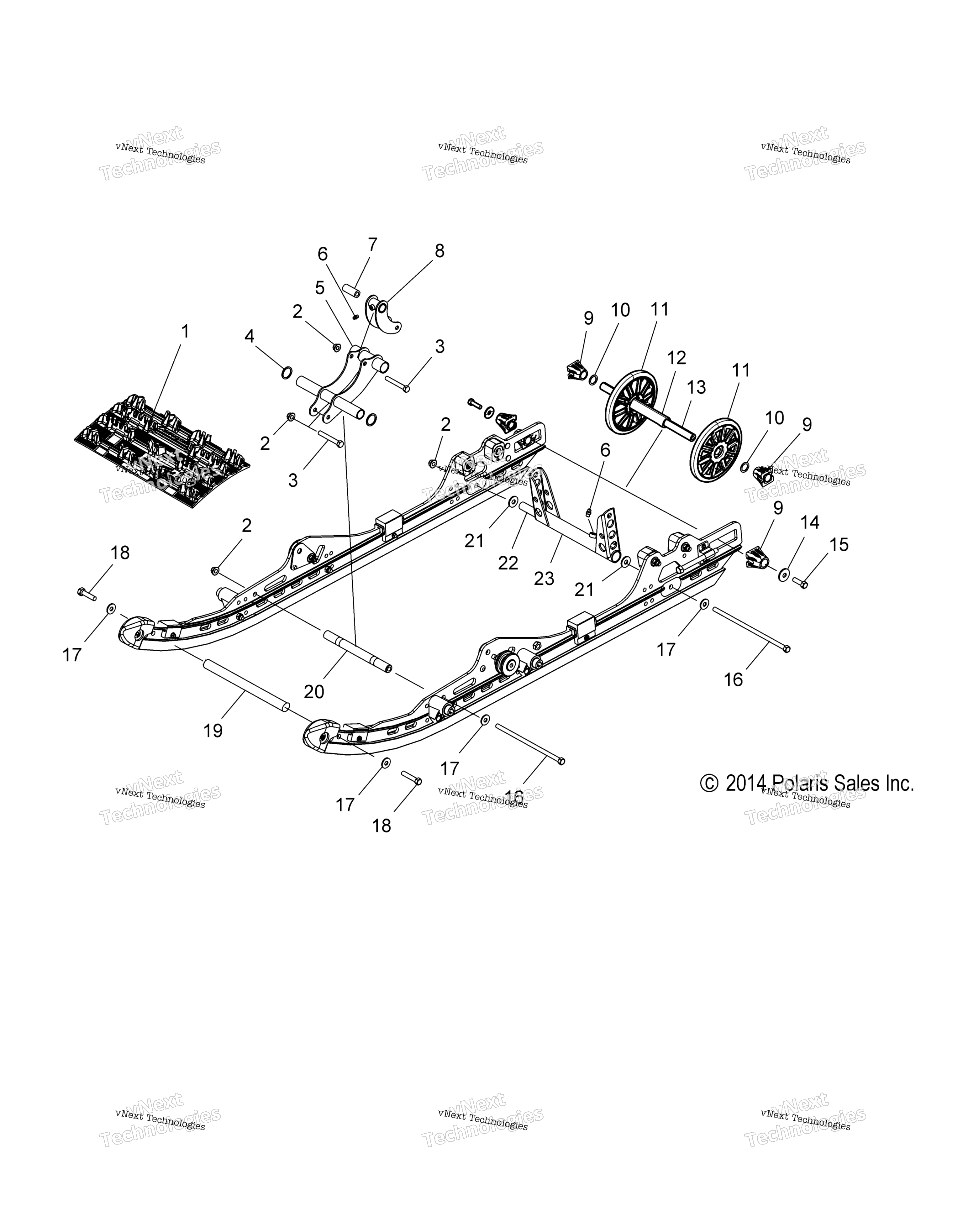 Подвеска, задняя & Track S18cba6gs (49Snowsusprr15)