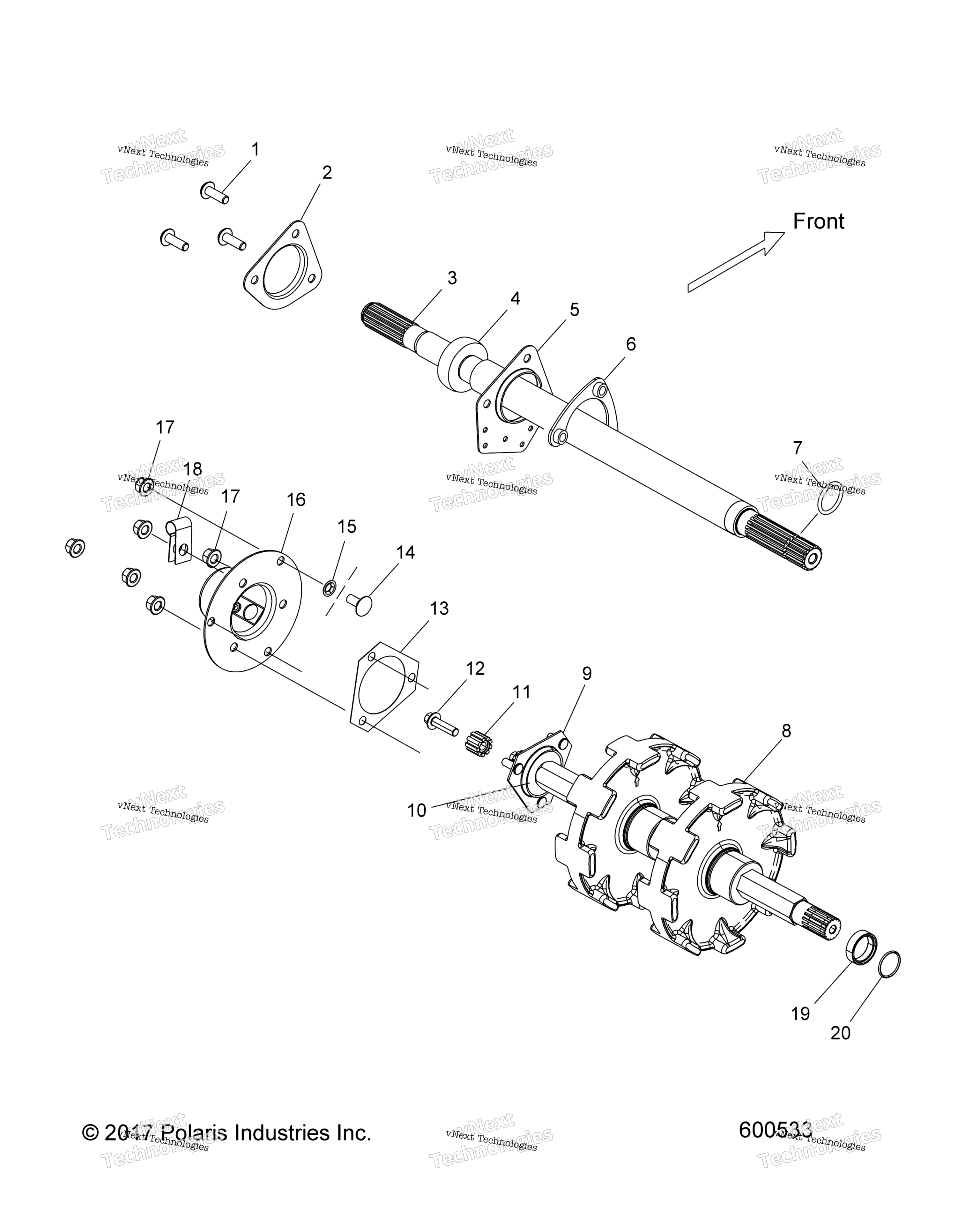 Привод Train, Jackshaft & Driveshaft