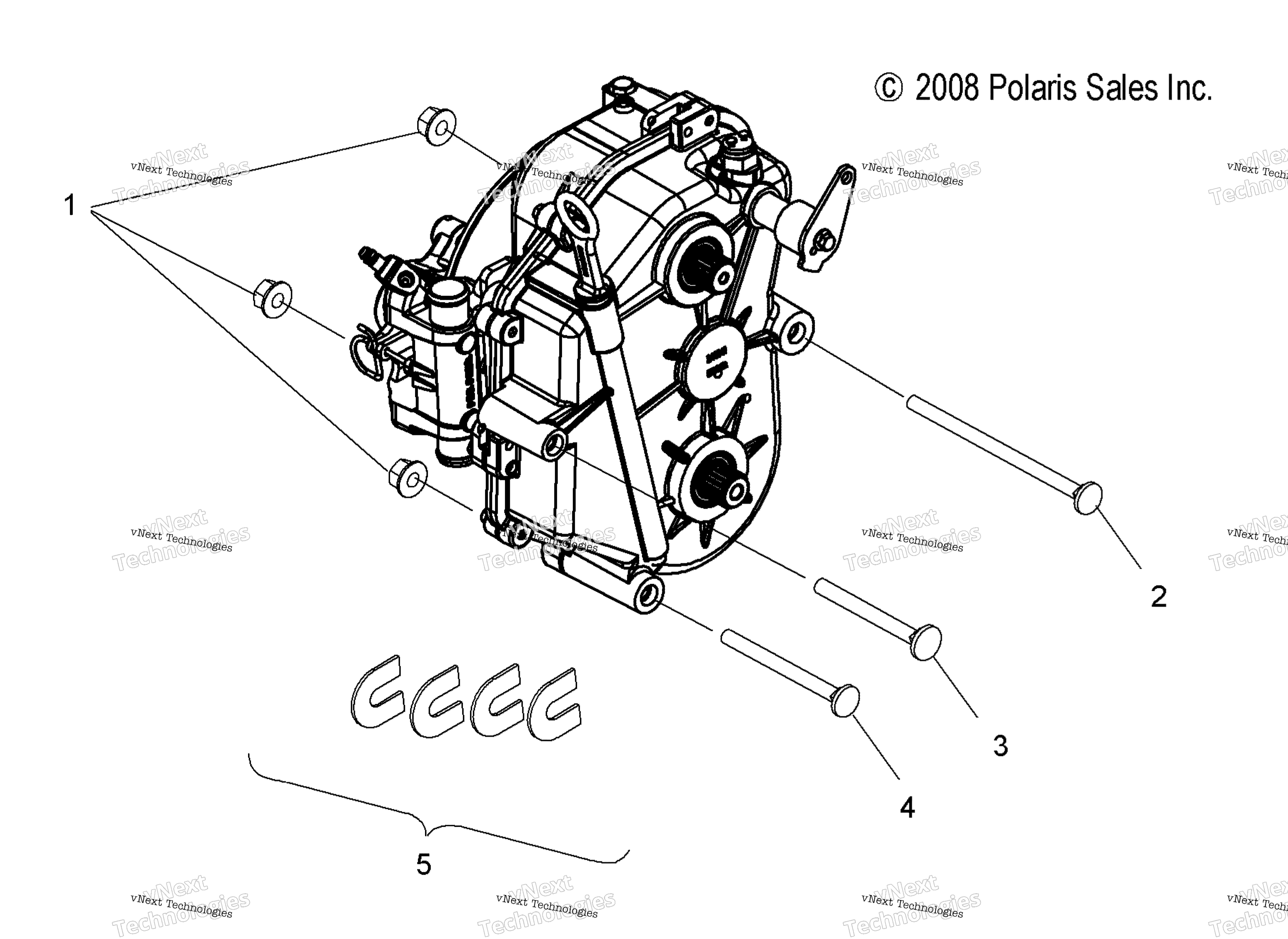 Привод Train, Gearcase Mounting
