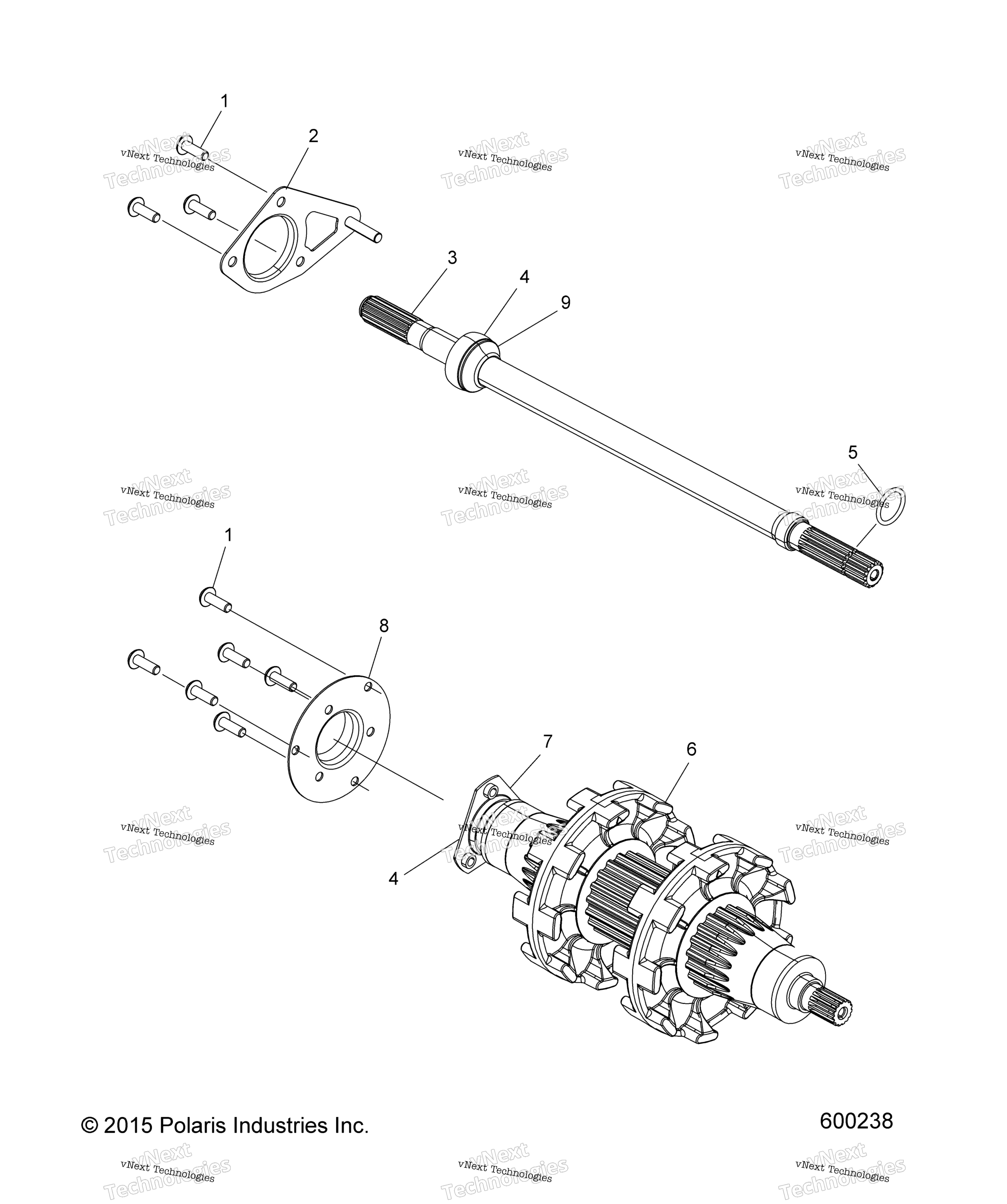 Привод Train, Jackshaft & Driveshaft