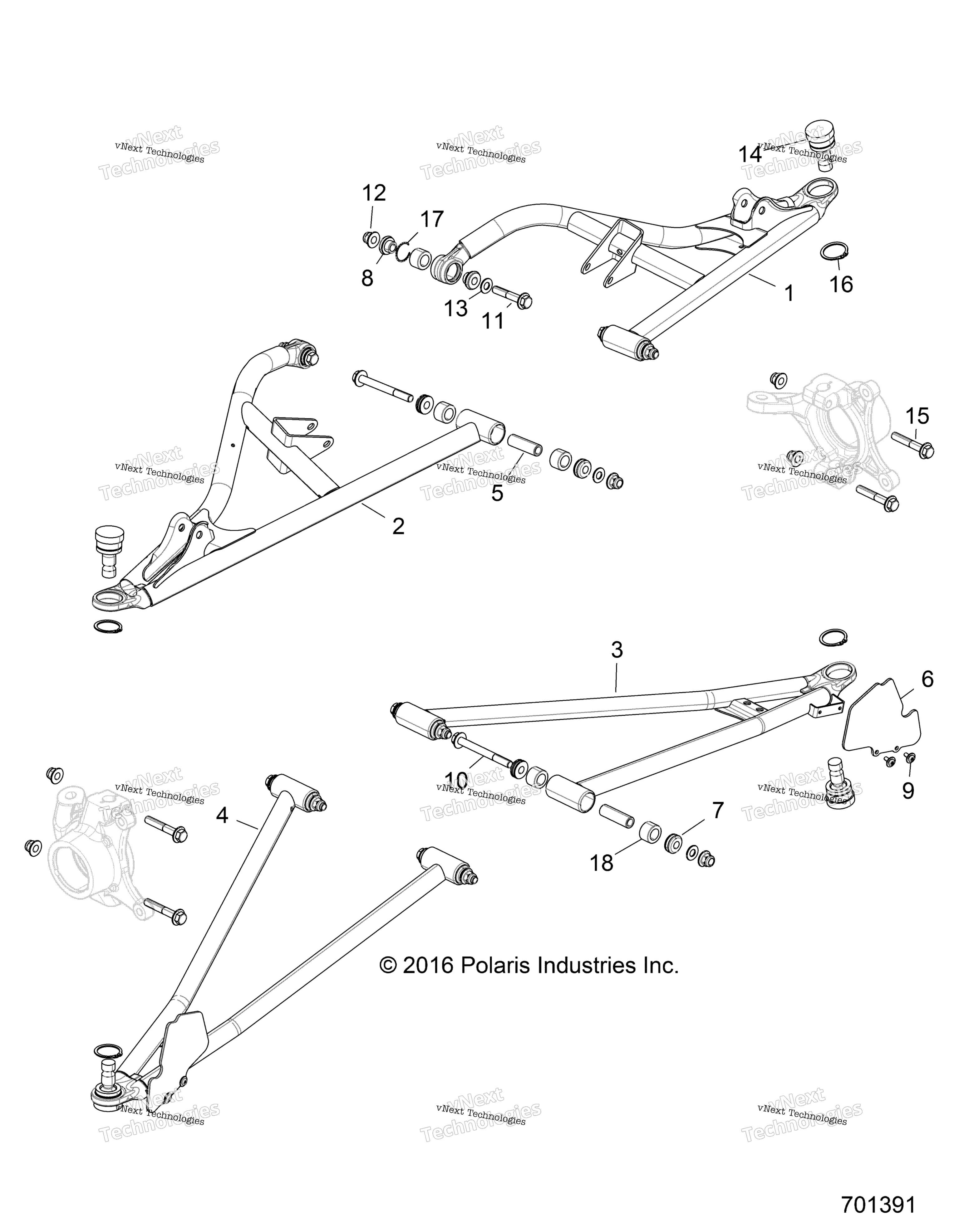 Подвеска, передняя Control Arms
