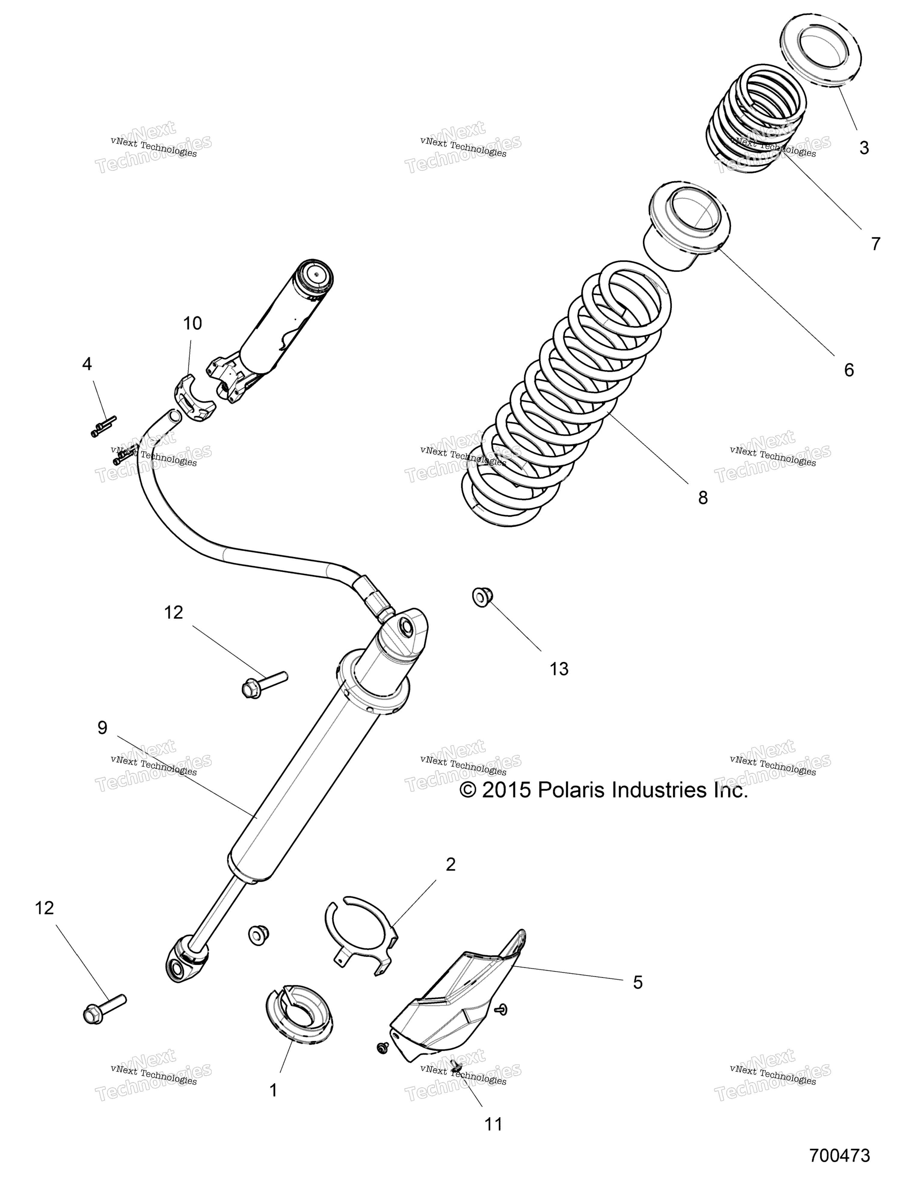 Подвеска, задний амортизатор Mounting