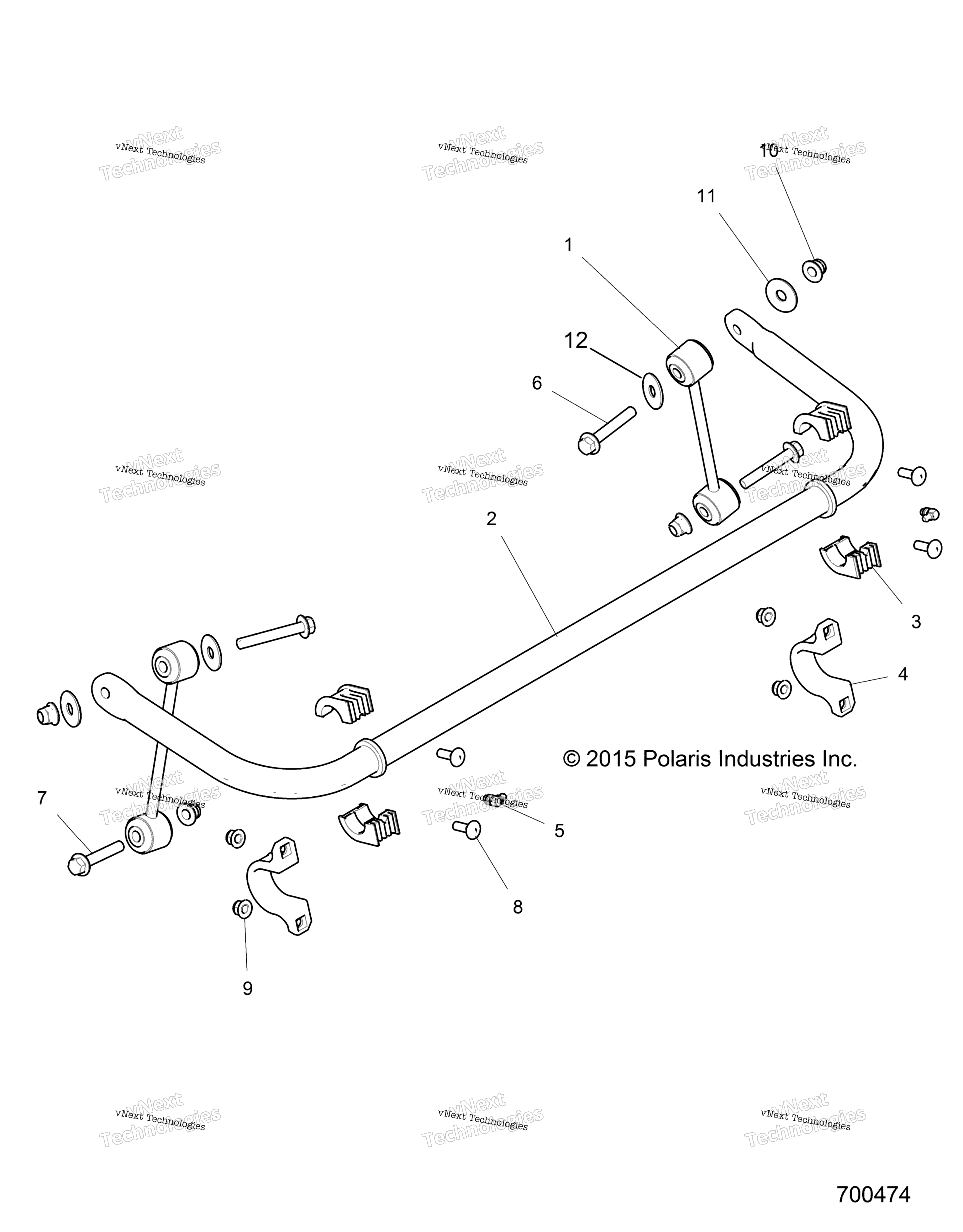 Suspension, Stabilizer Bar, задний