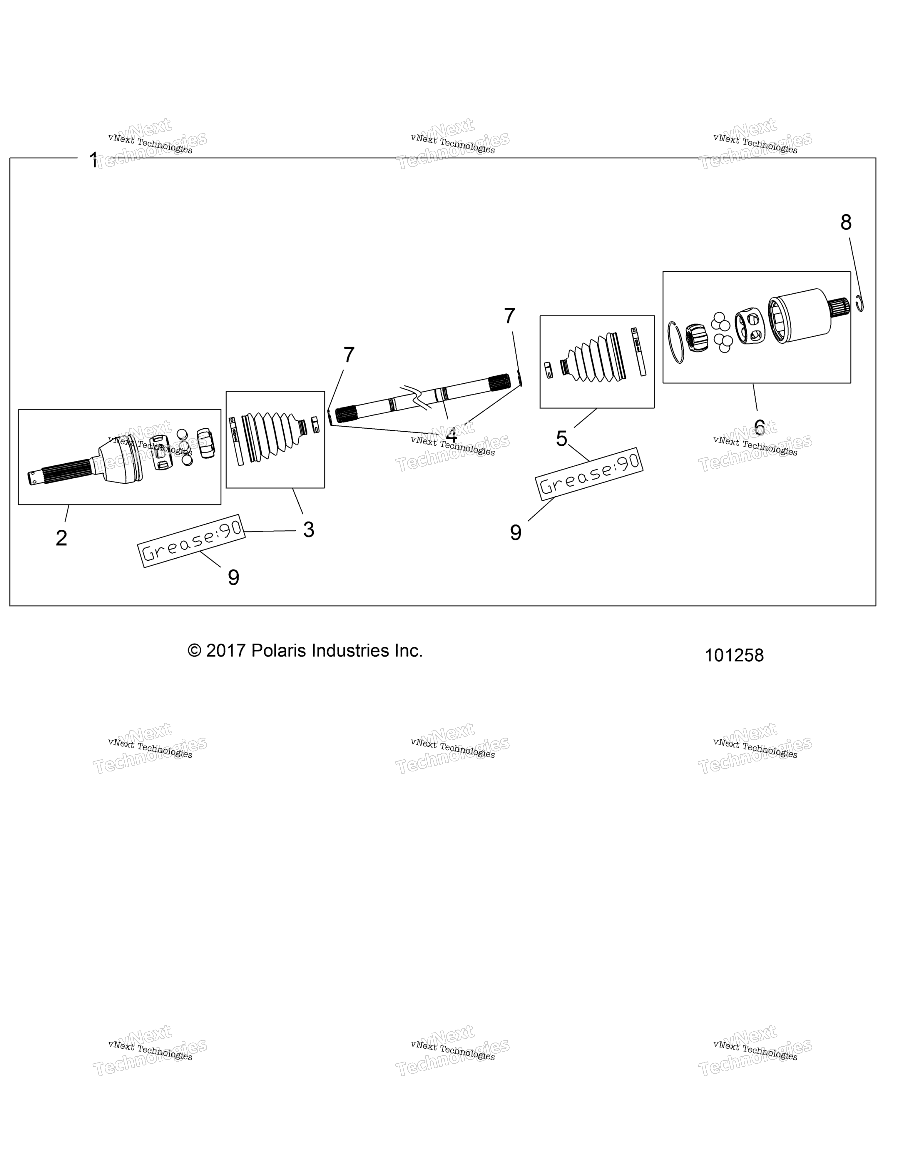 Привод Train, Front Drive Shaft