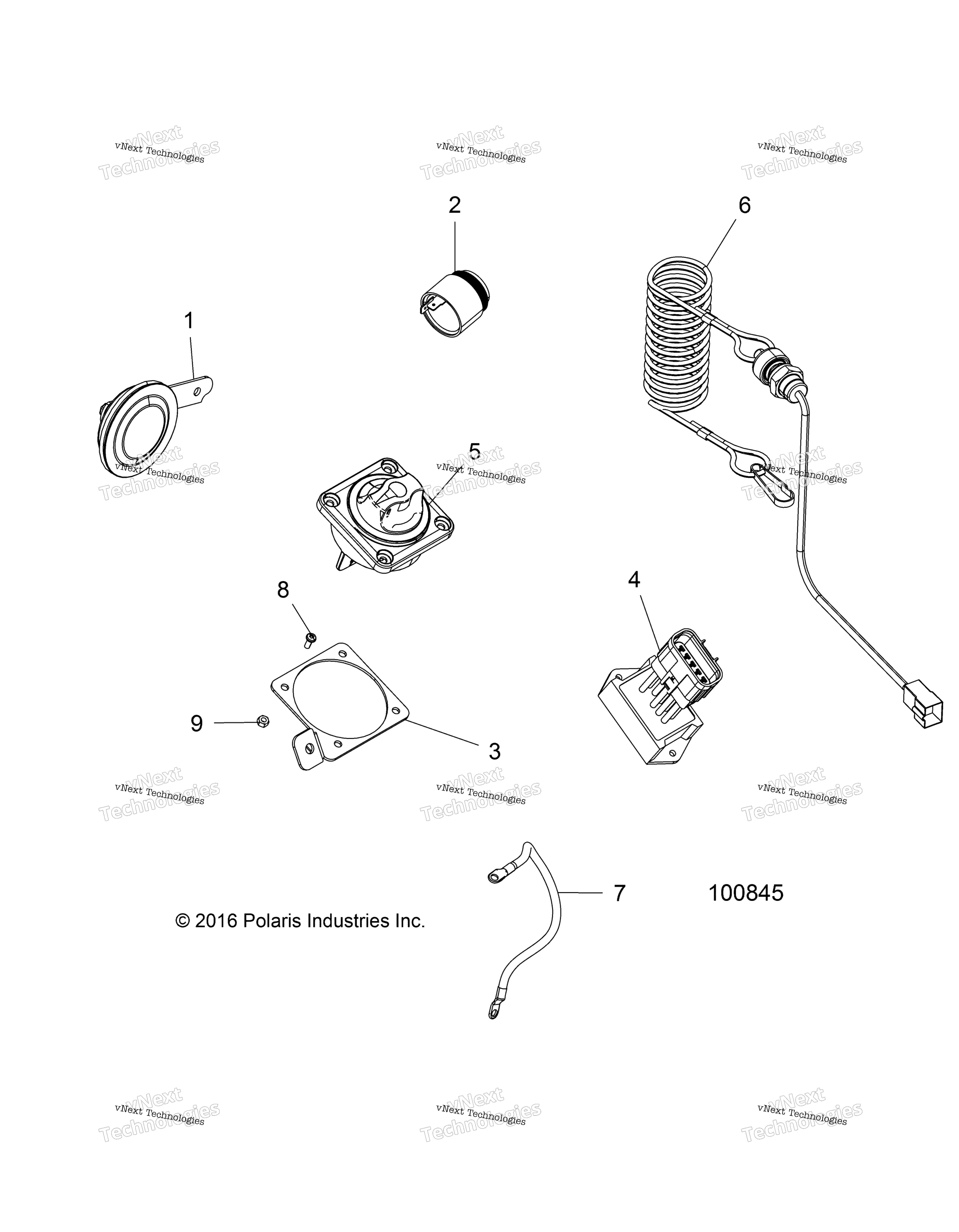 Electrical, Horn & аккумулятор переключатель