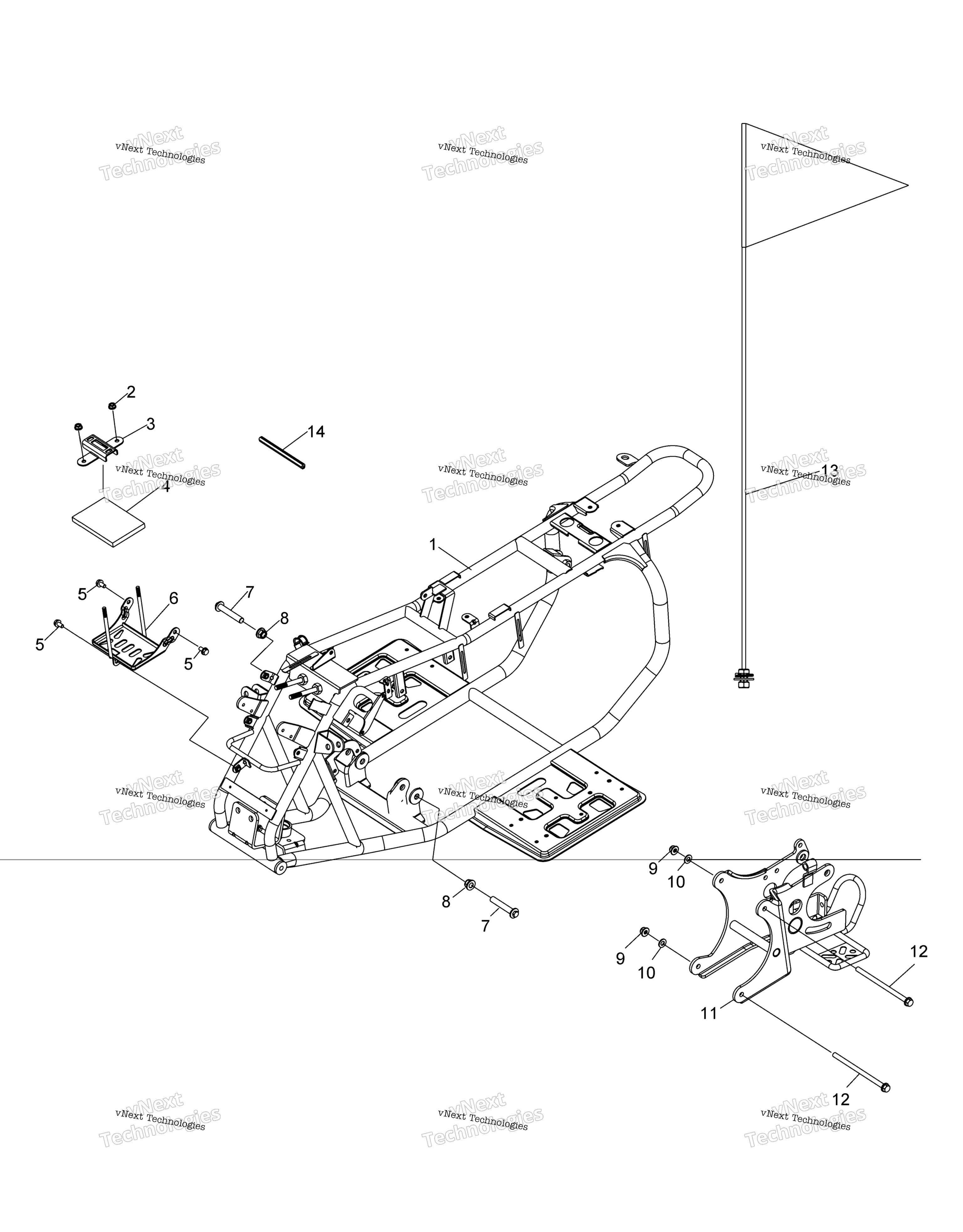 Chassis, рама & Swing Arm