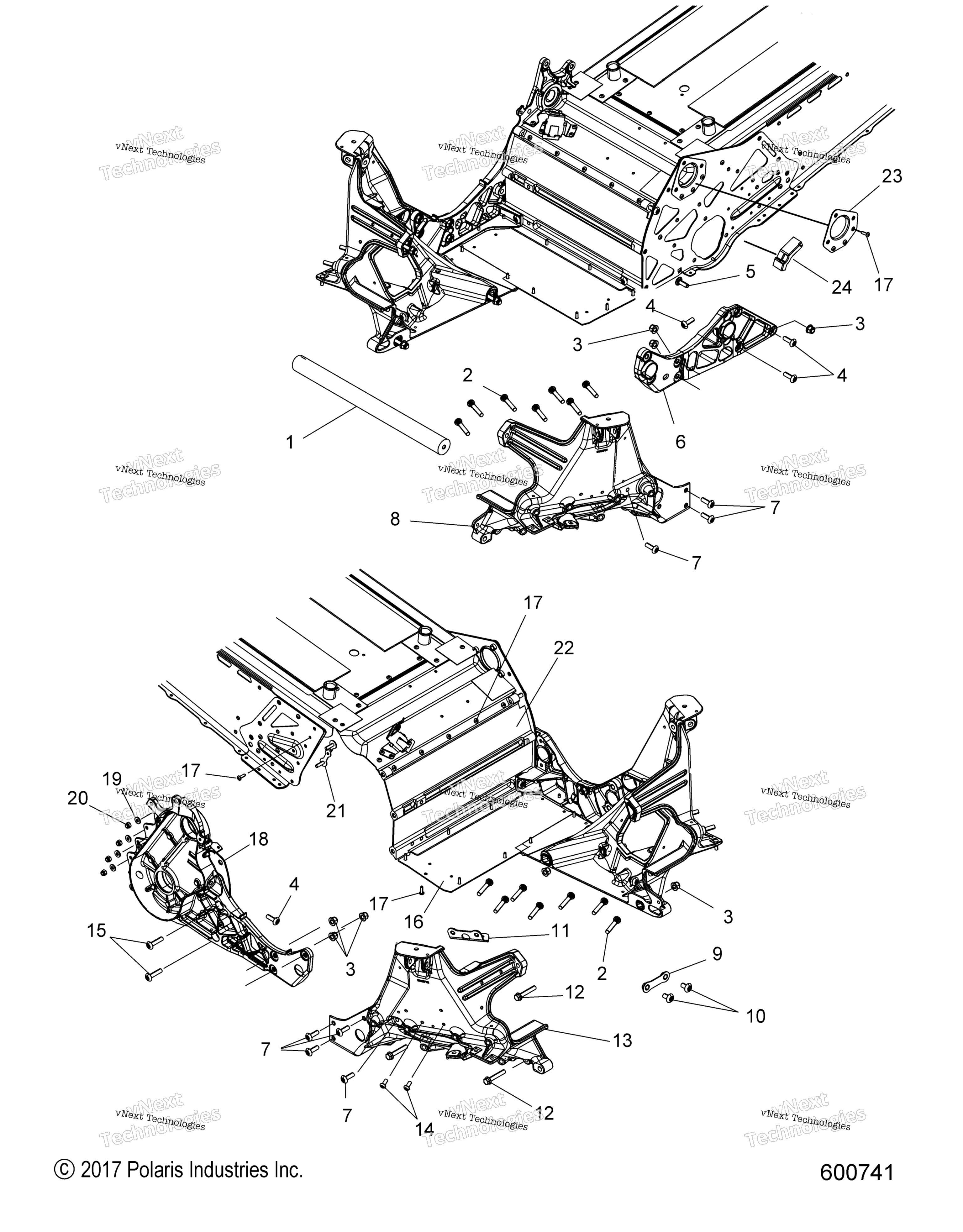 Chassis, Bulkhead Asm. All опции
