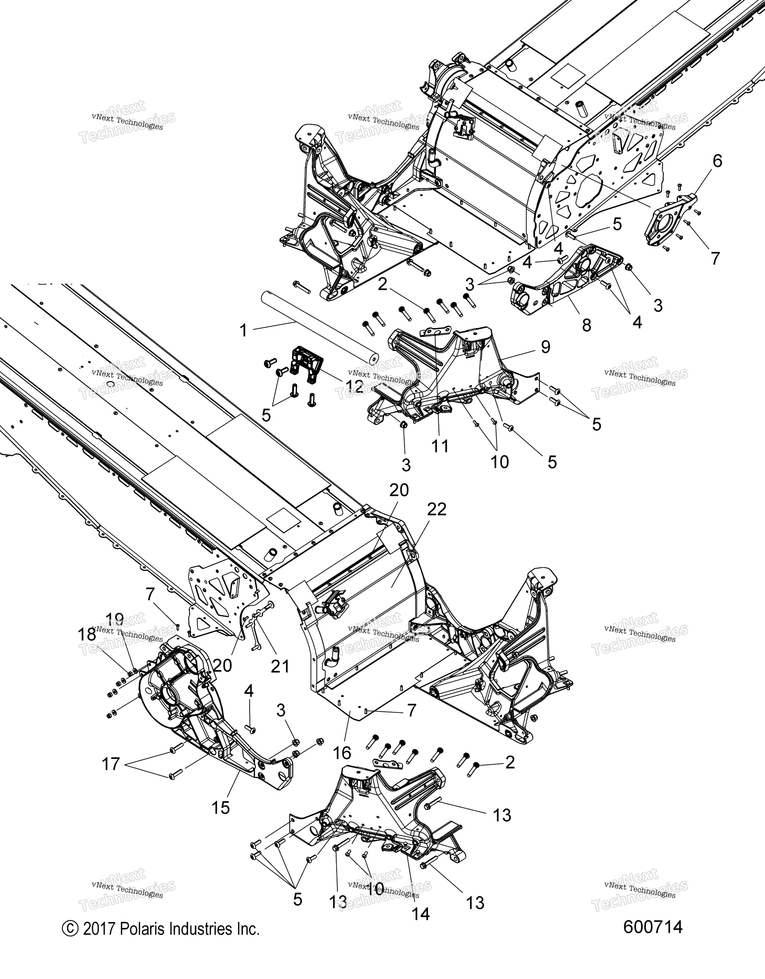 Chassis, Bulkhead Asm. All опции