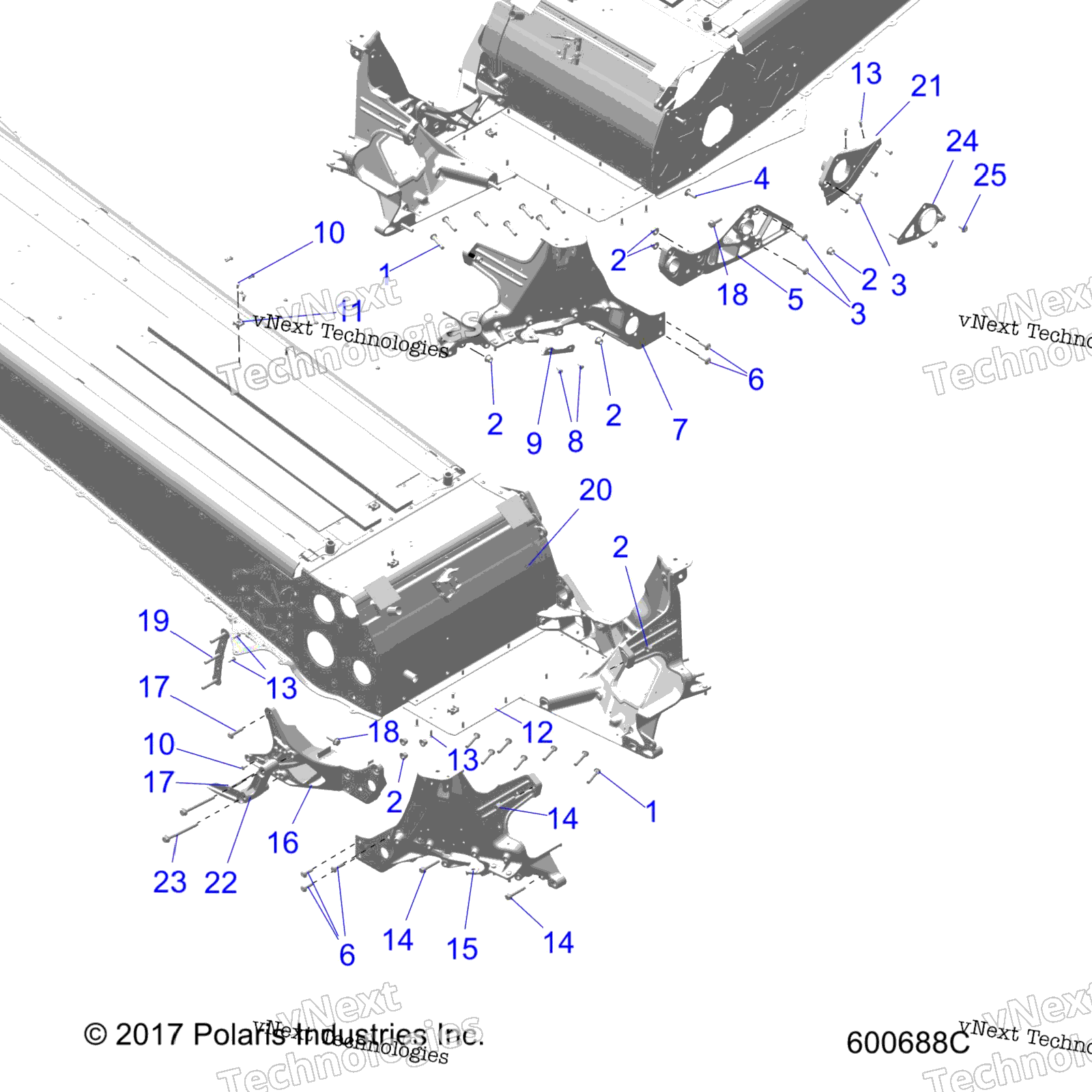 Chassis, Bulkhead Asm. All опции