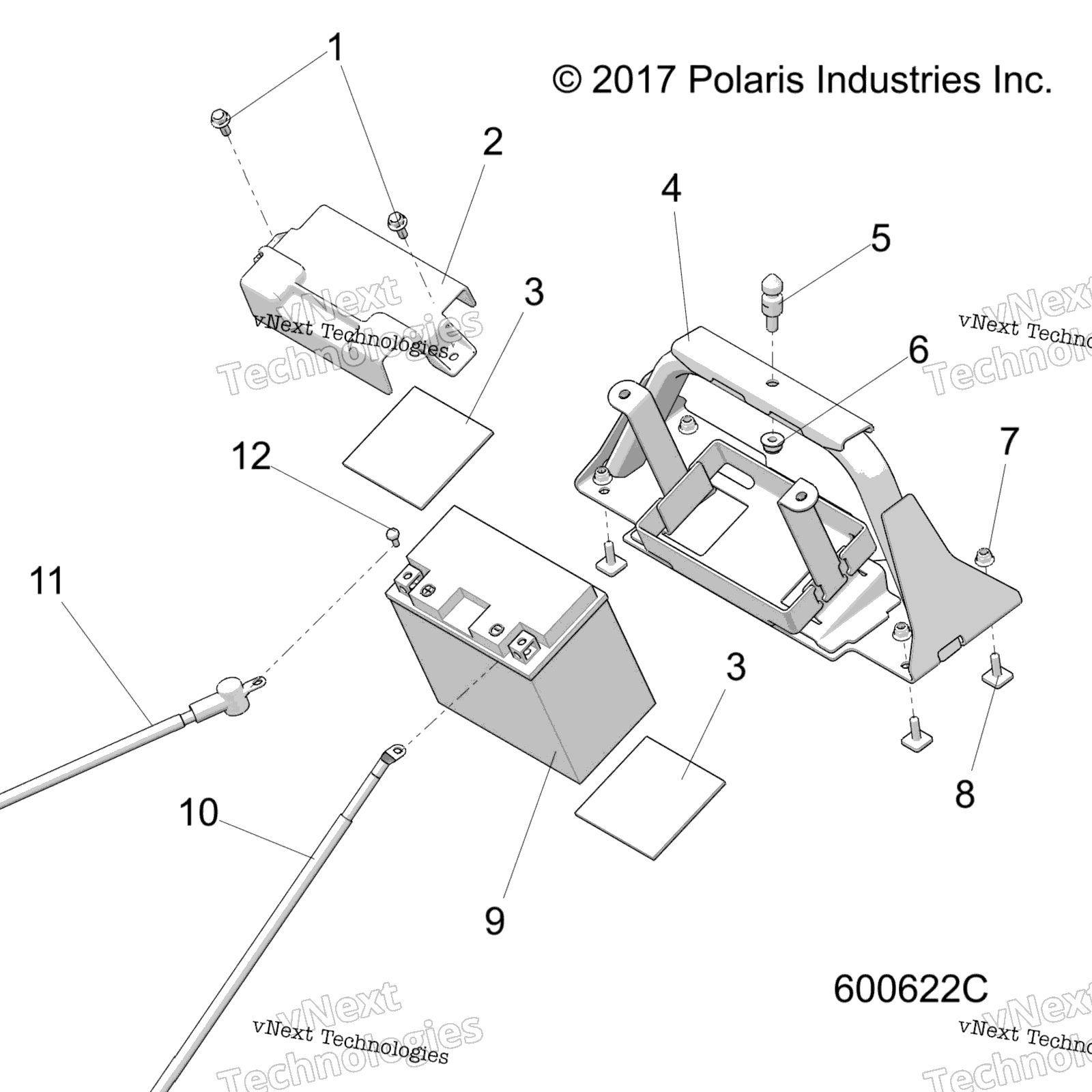Electrical, аккумулятор / Box & Cables E.S. Option