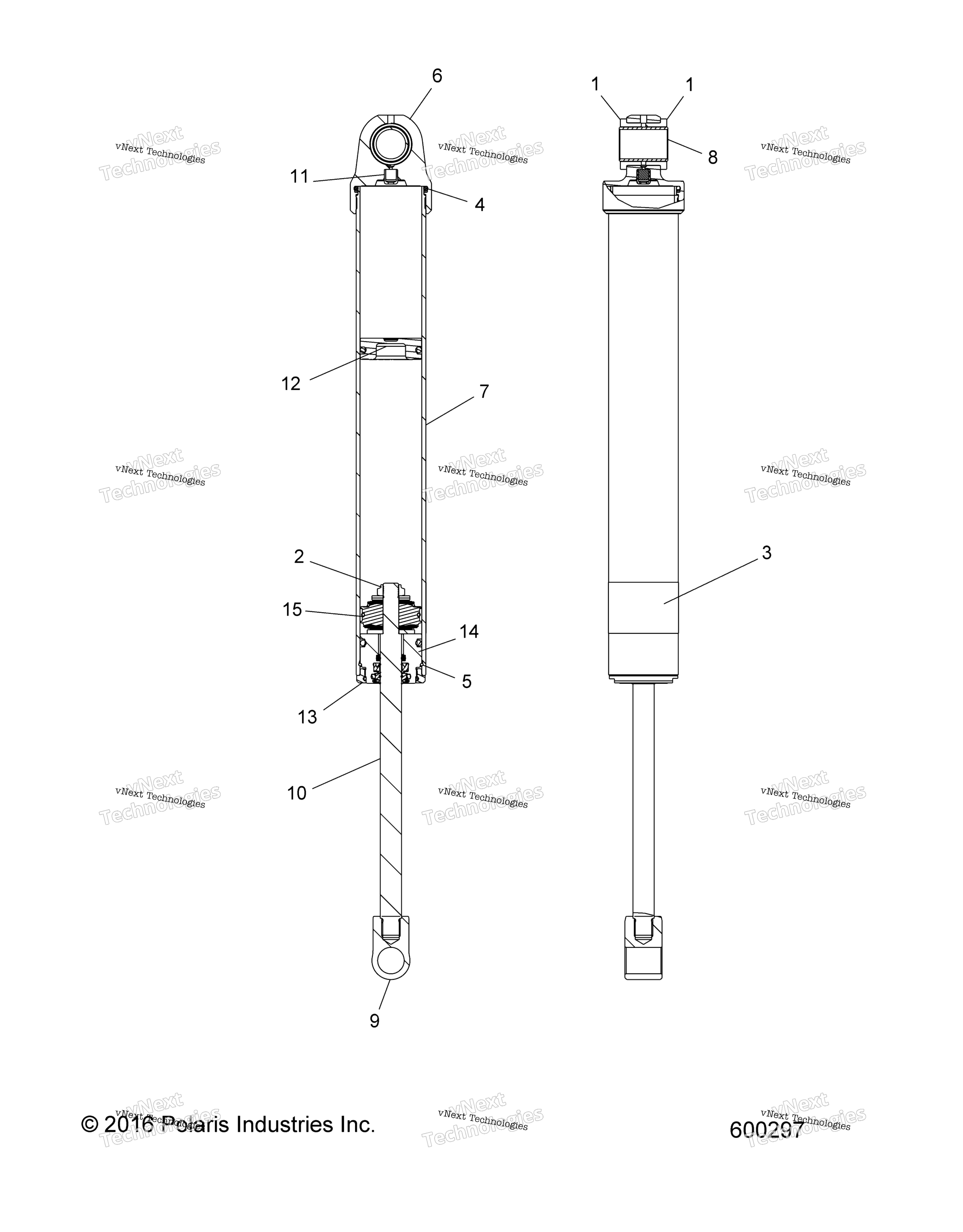 Suspension, Shock, задний Track (600297)