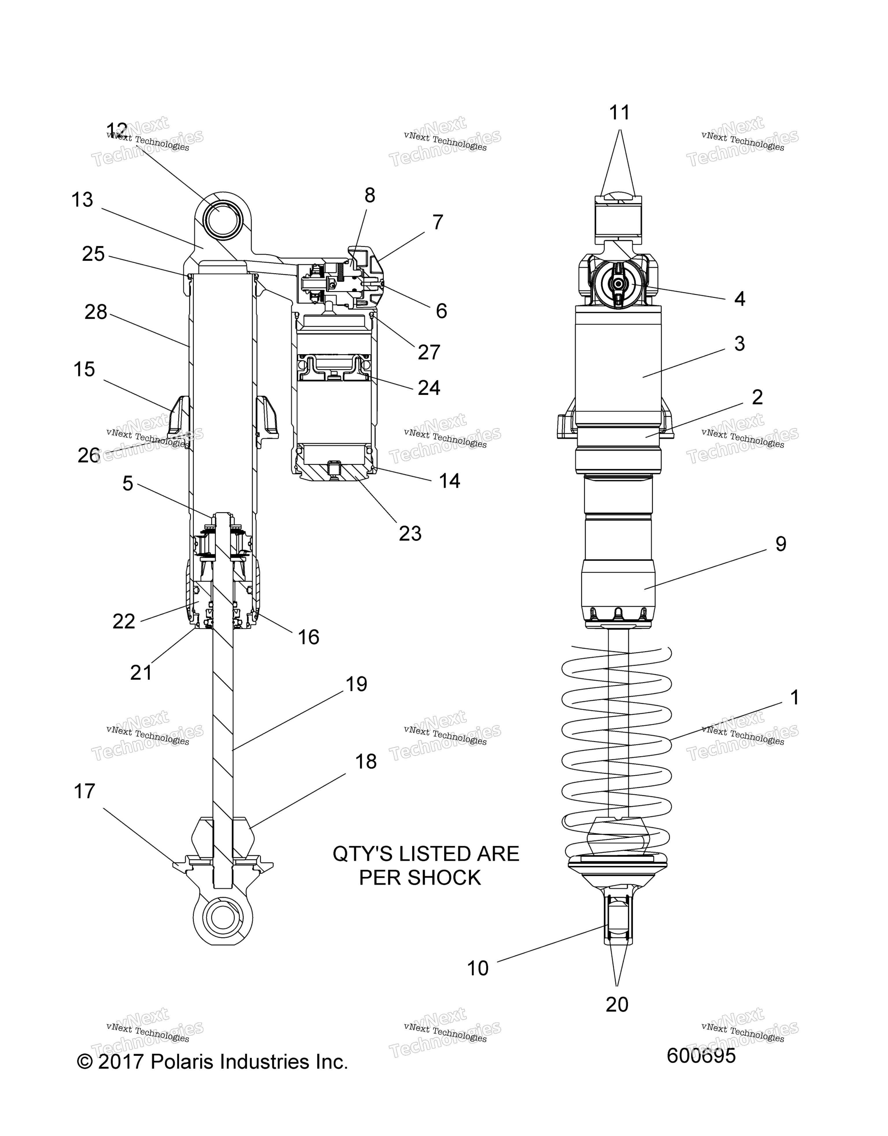 Suspension, Shock, Ifs S18fje8 / Fjp8 All Options (600695C)