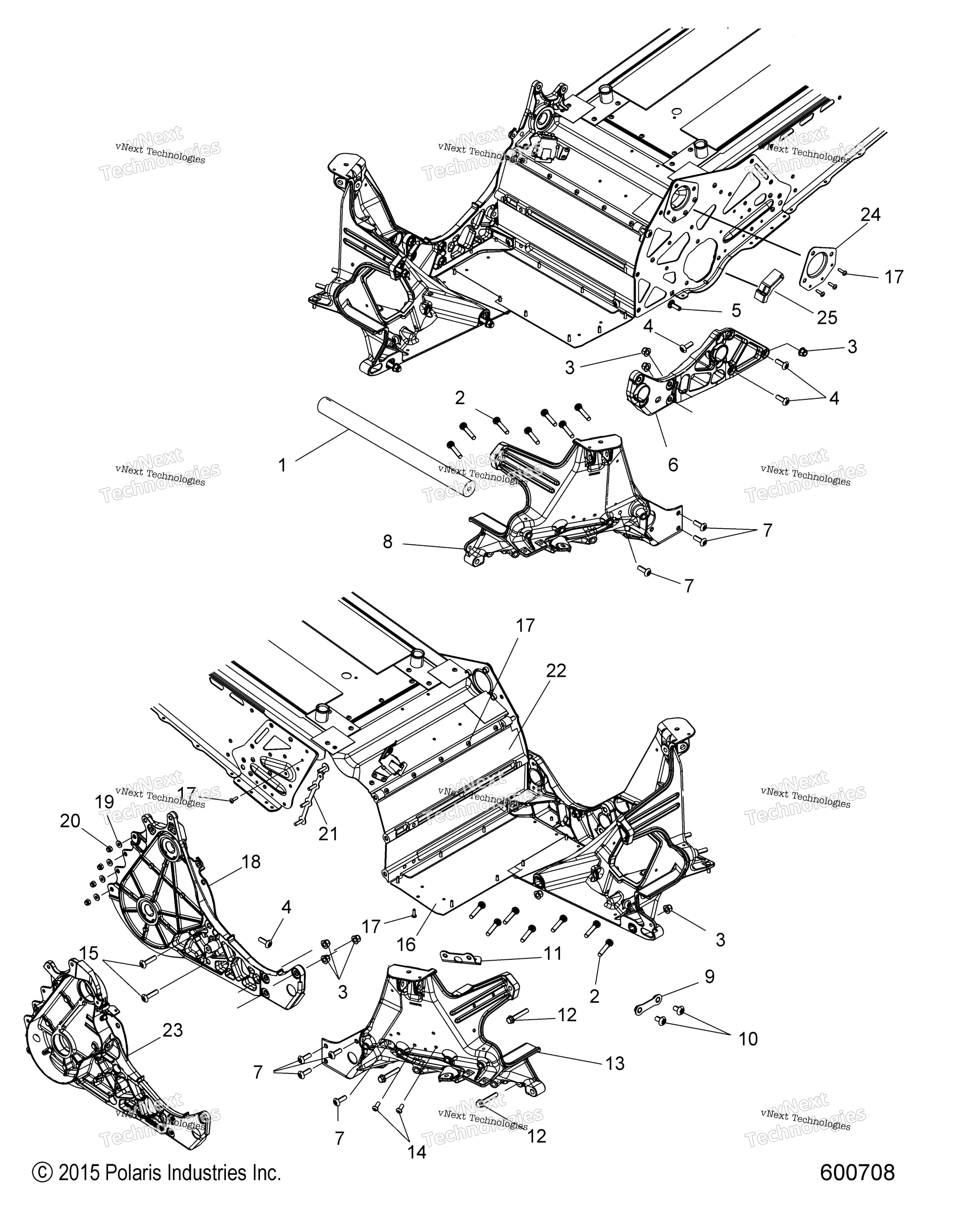 Chassis, Bulkhead Asm. All опции