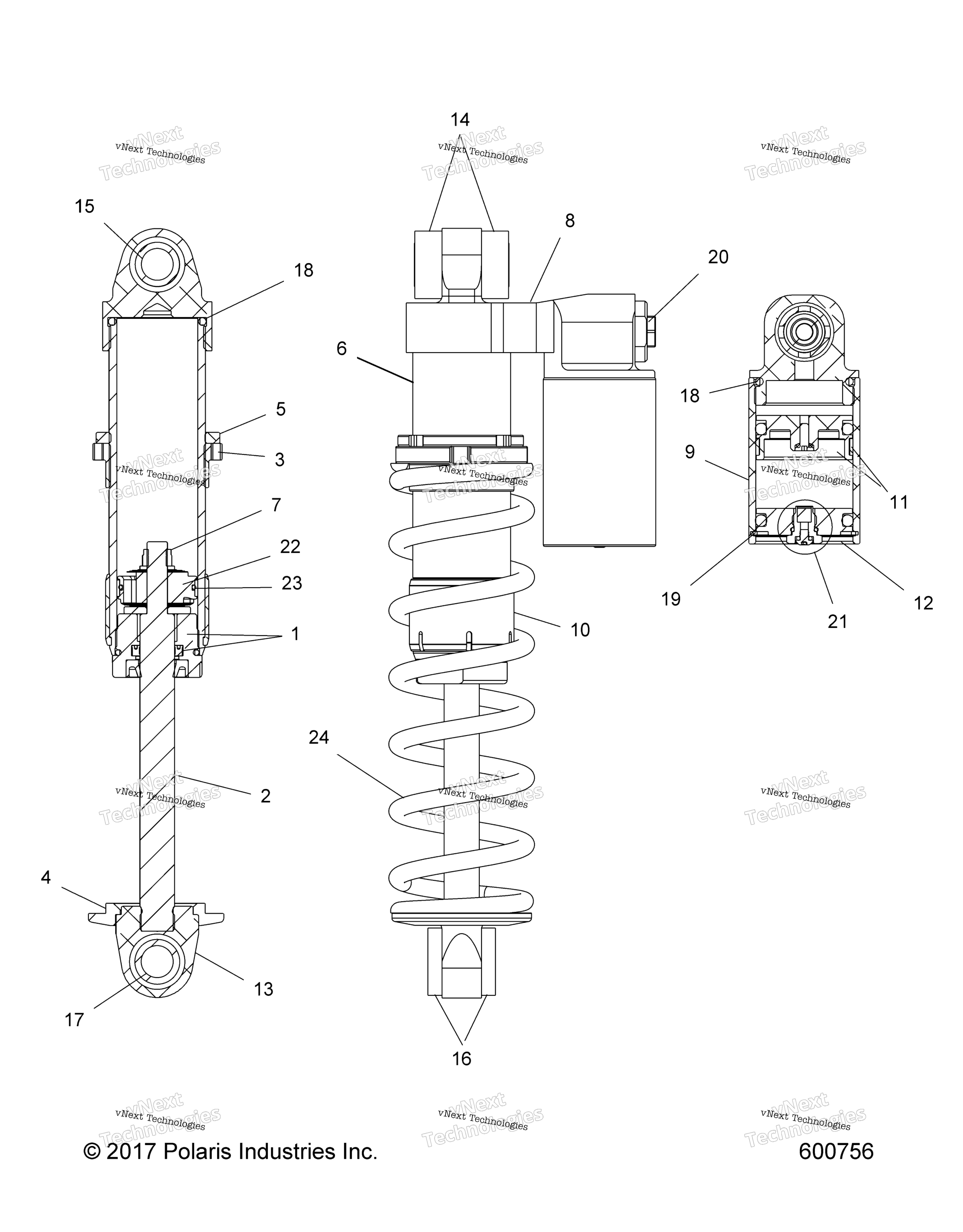 Suspension, Shock, передний Track