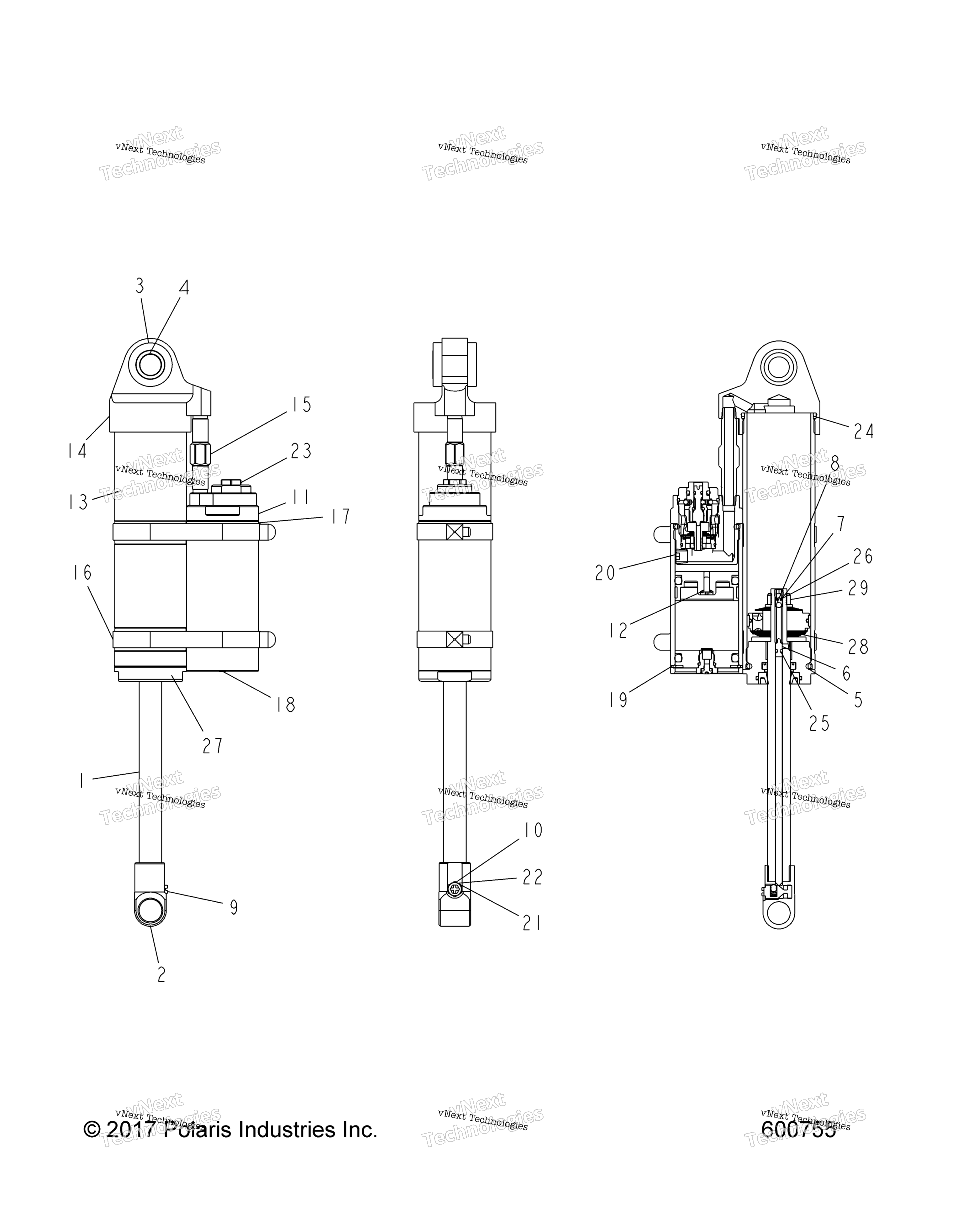 Suspension, Shock, задний Track