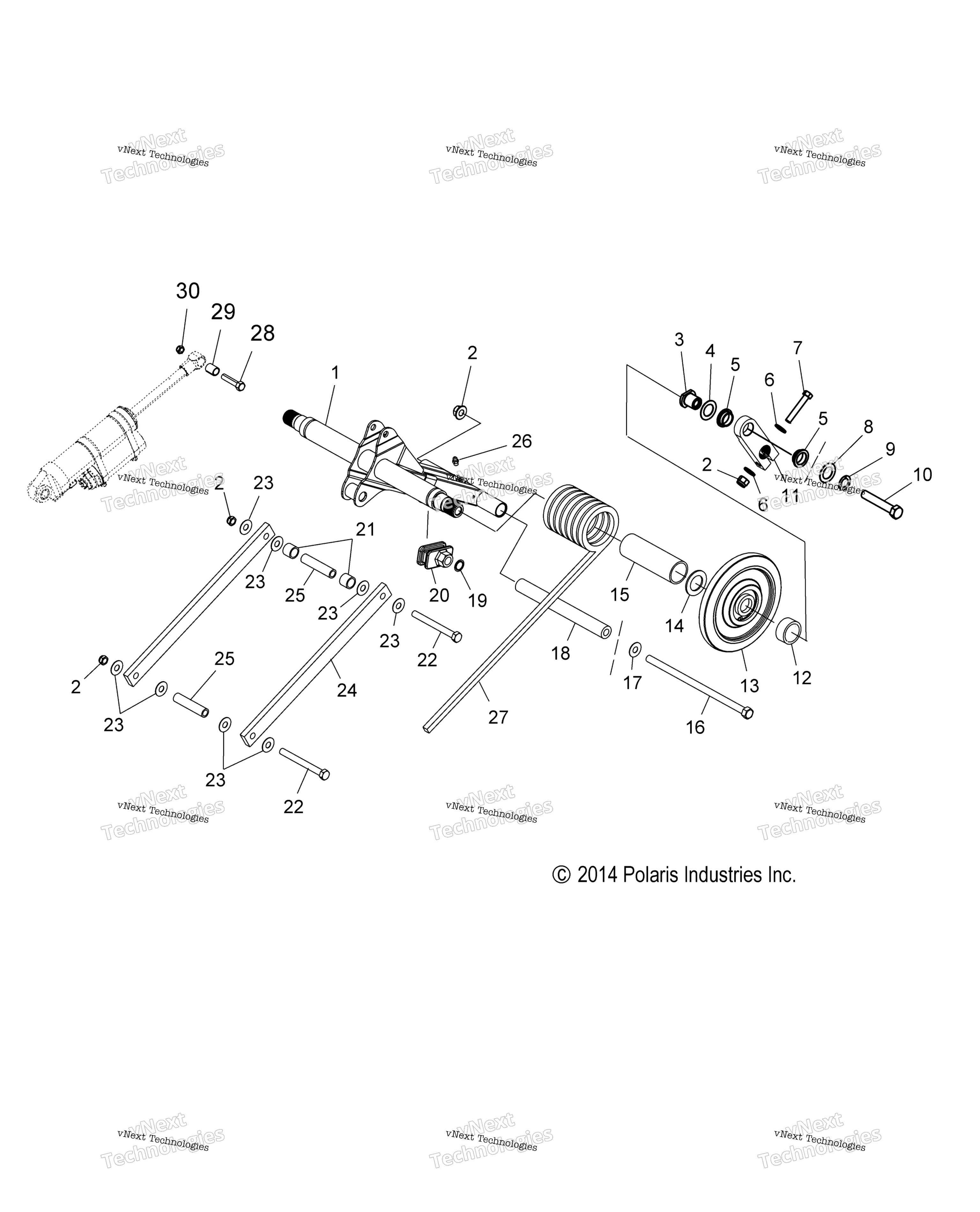 Suspension, Torque Arm, задний