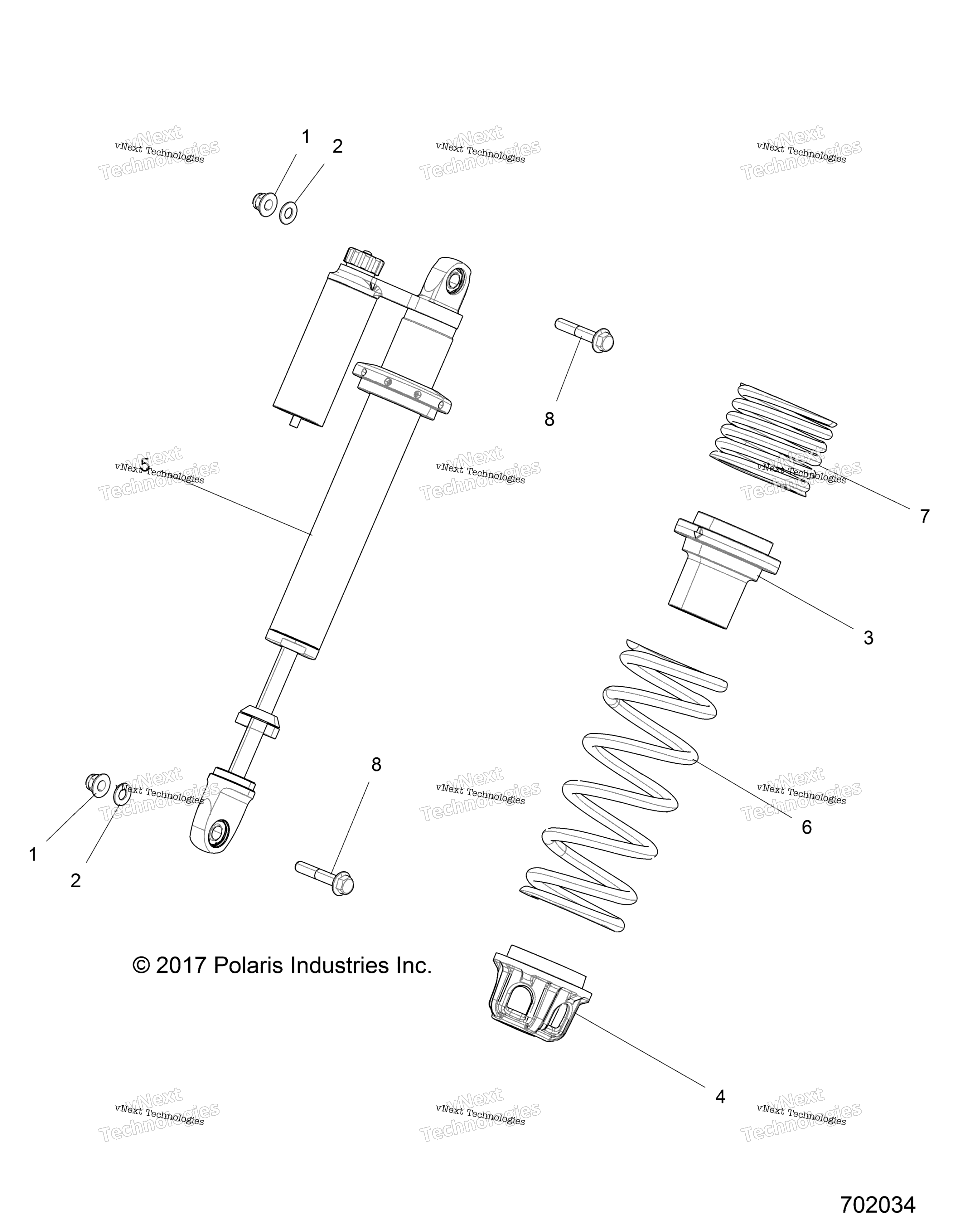 Подвеска, передний амортизатор Mounting