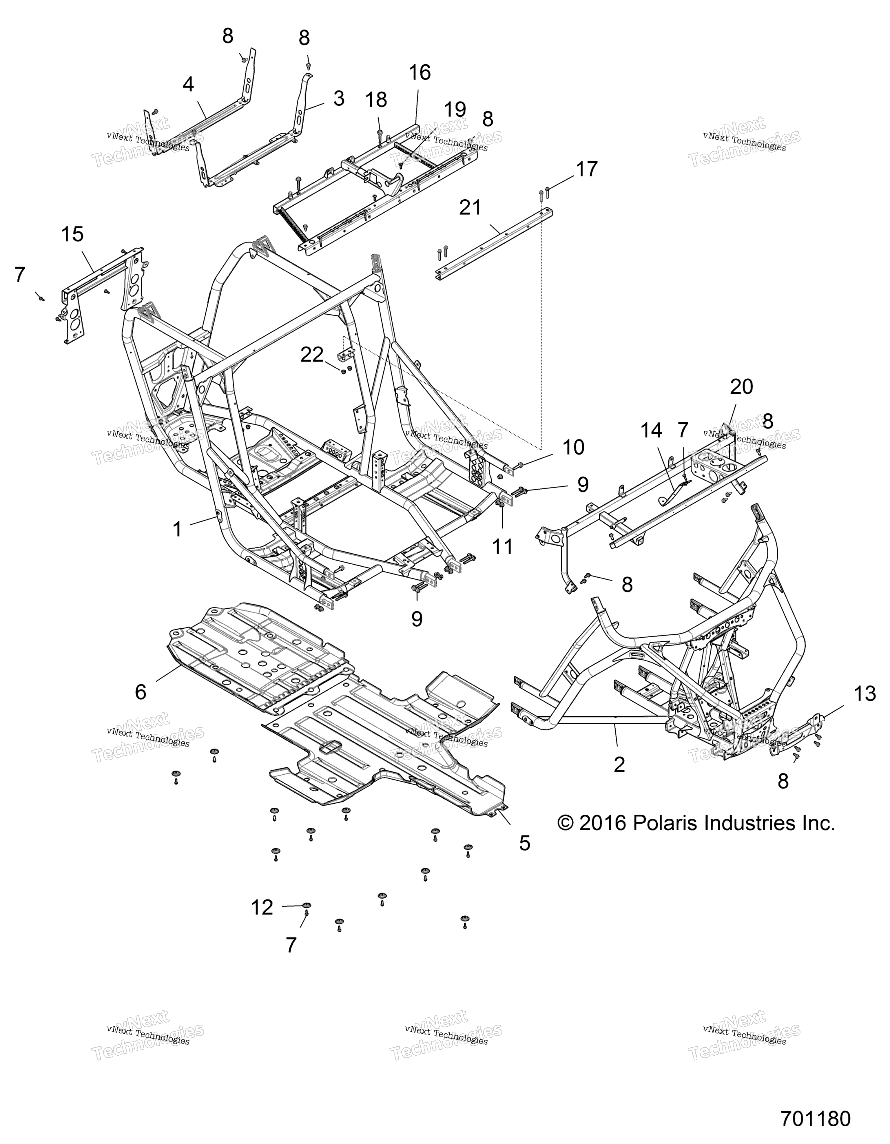 Шасси, основная рама And Skid Plates