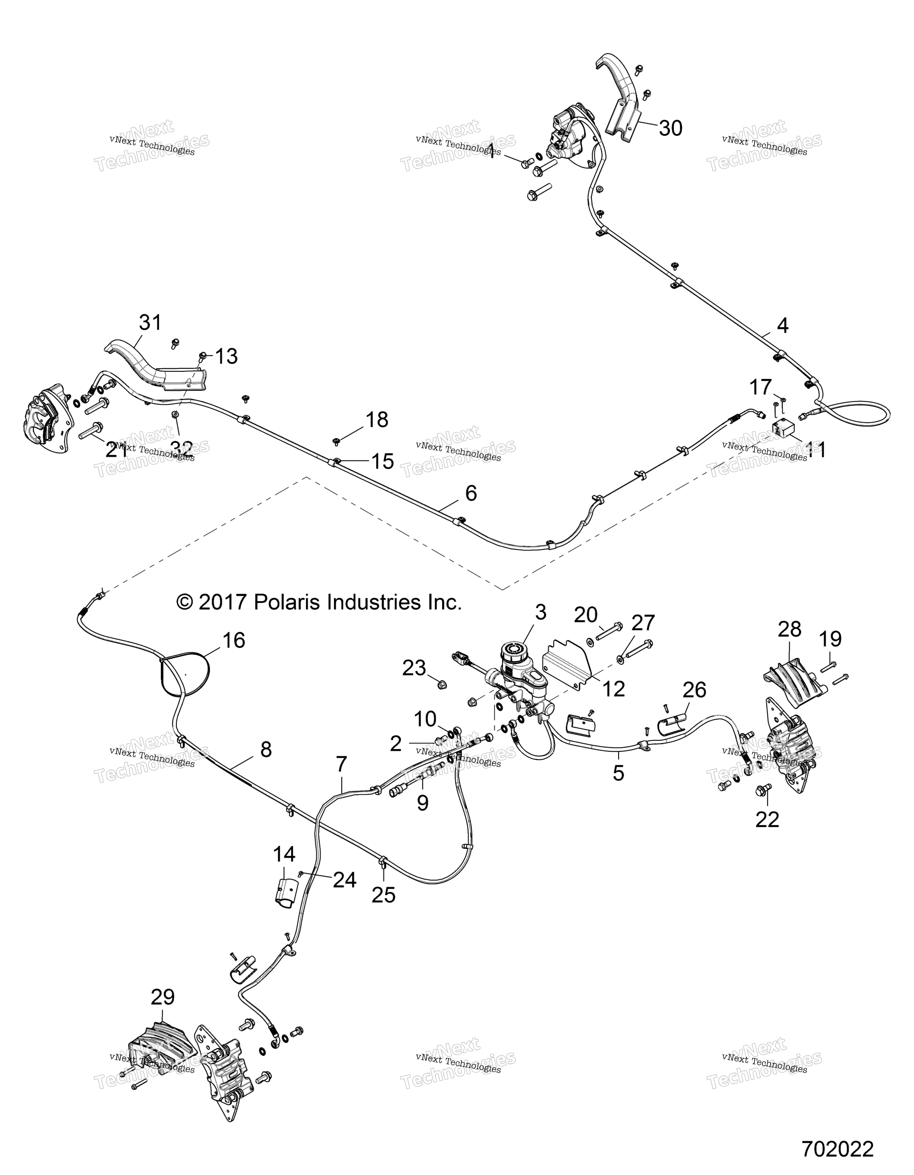 Тормоза, тормозные шланги And Master Cylinder