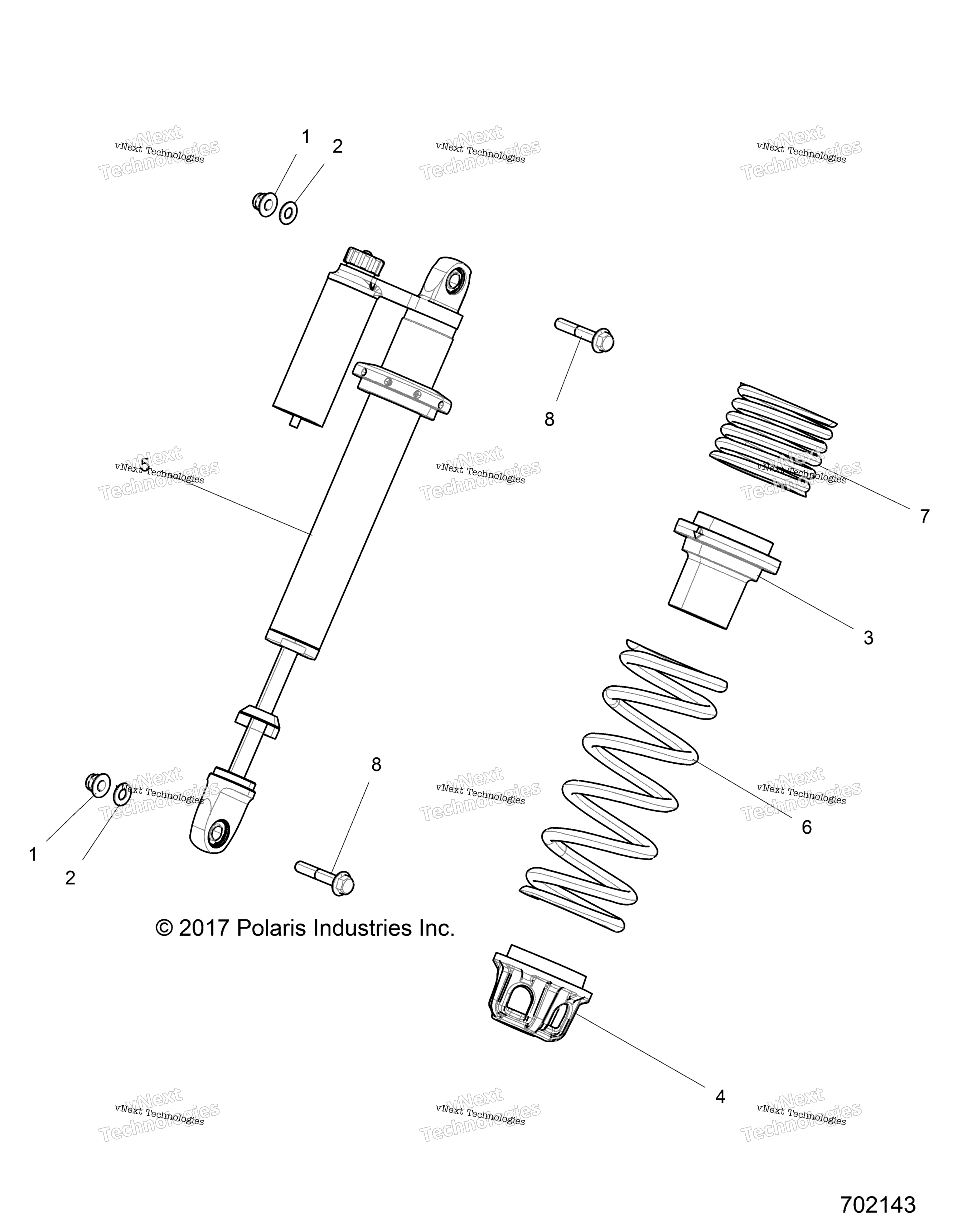 Подвеска, передний амортизатор Mounting