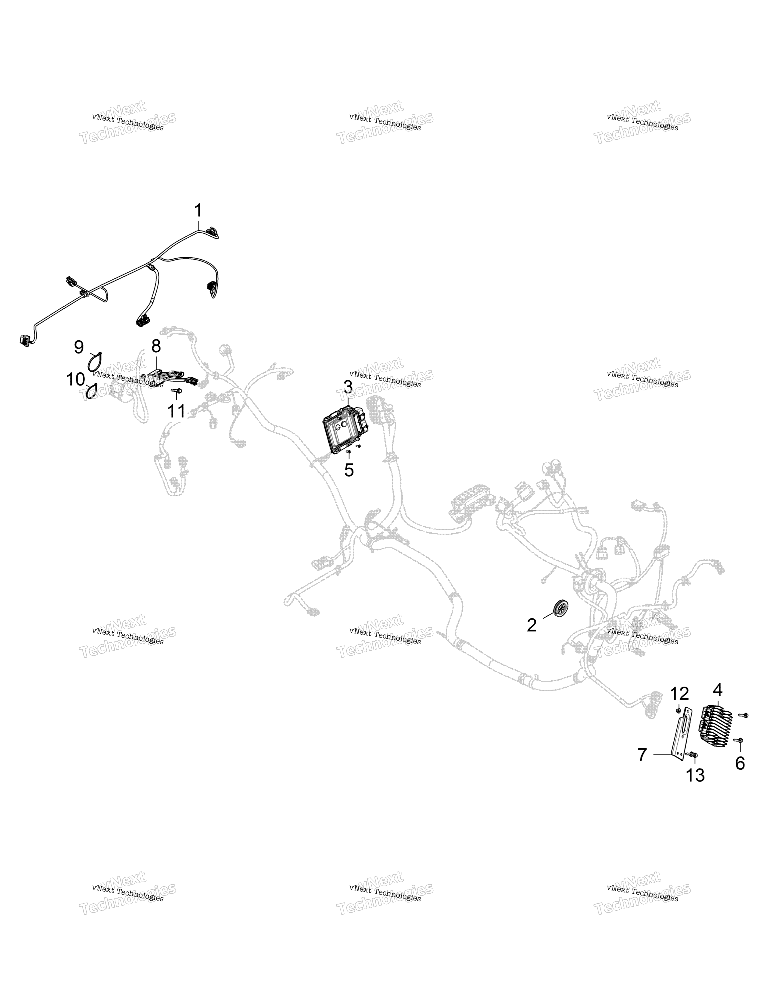 Electrical, бокс Harness, Reg., Relay, Ecu