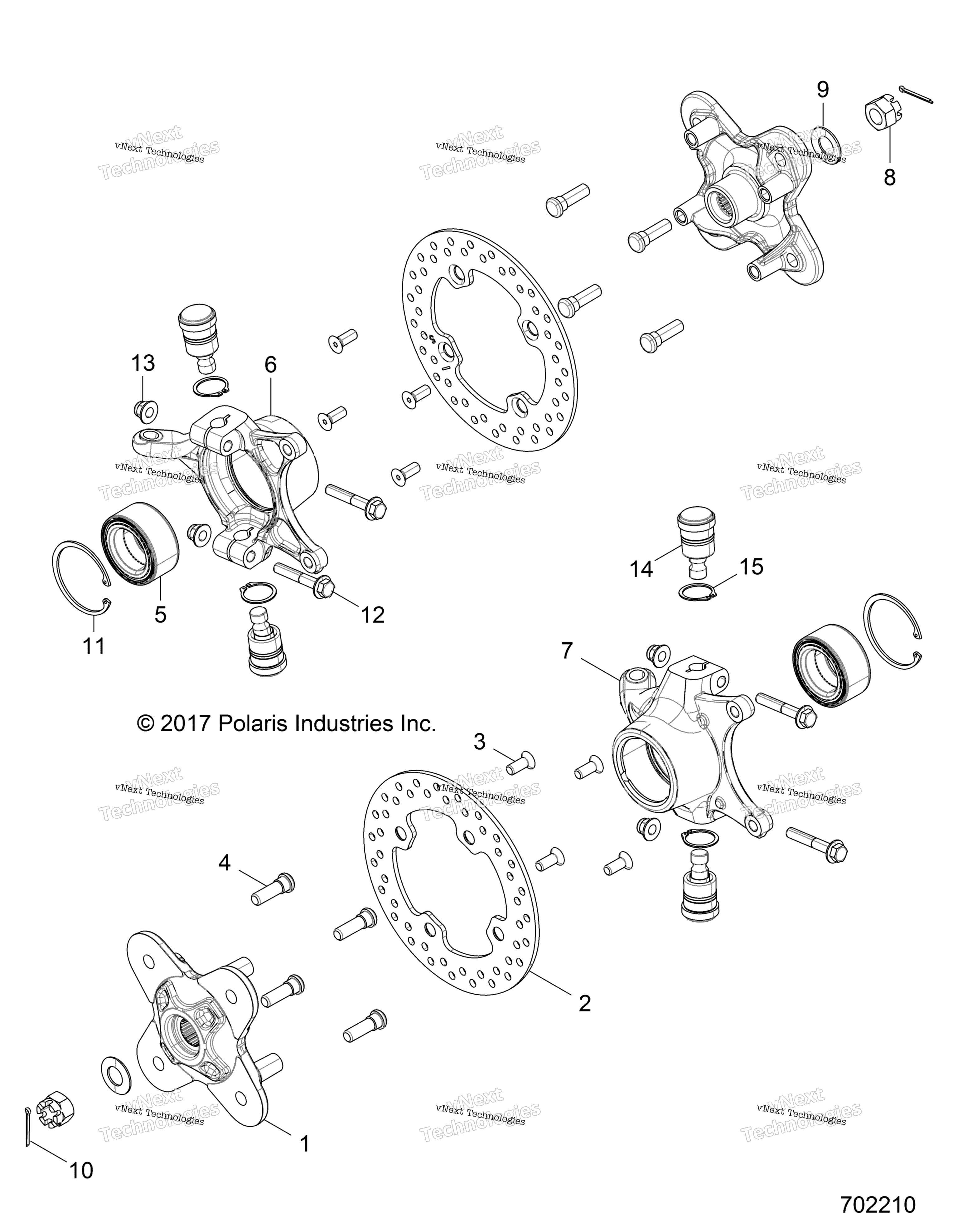 Подвеска, передняя Carrier