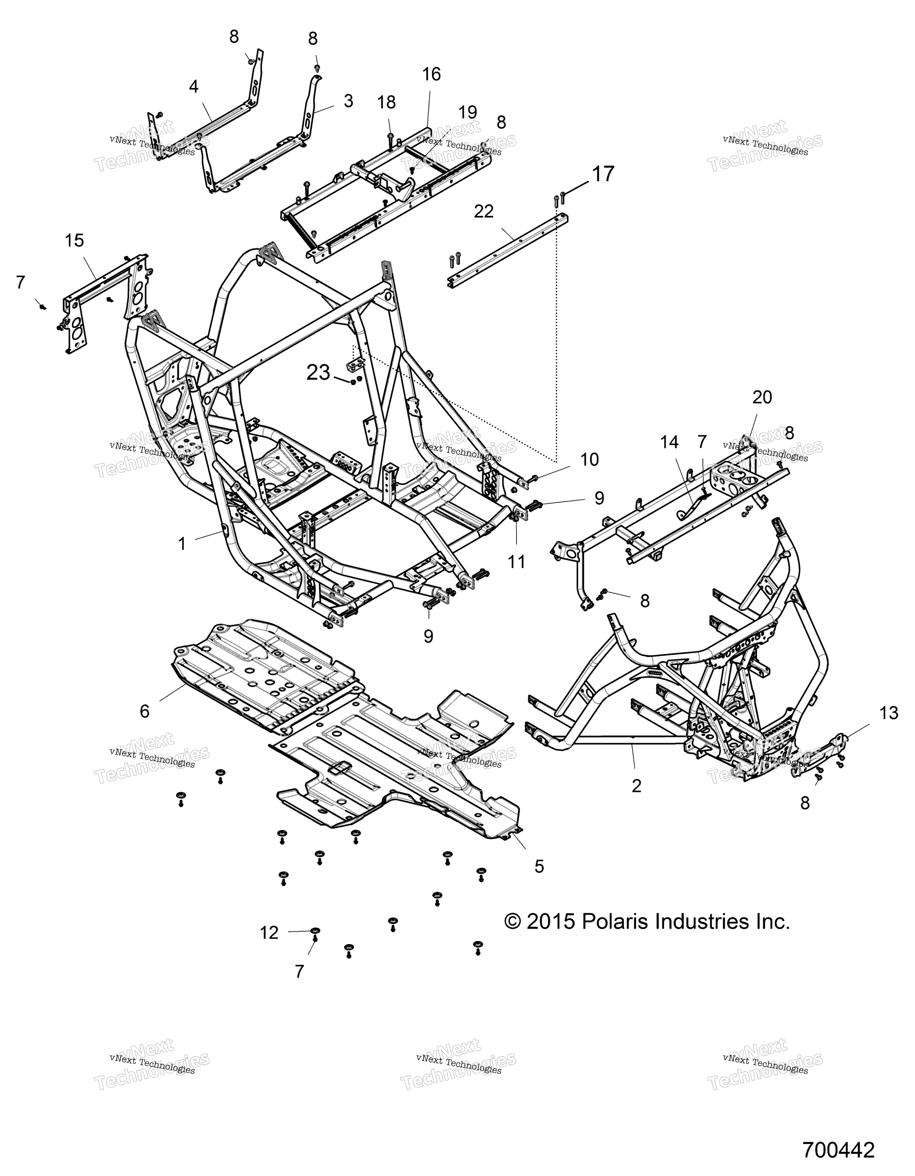 Шасси, основная рама And Skid Plates