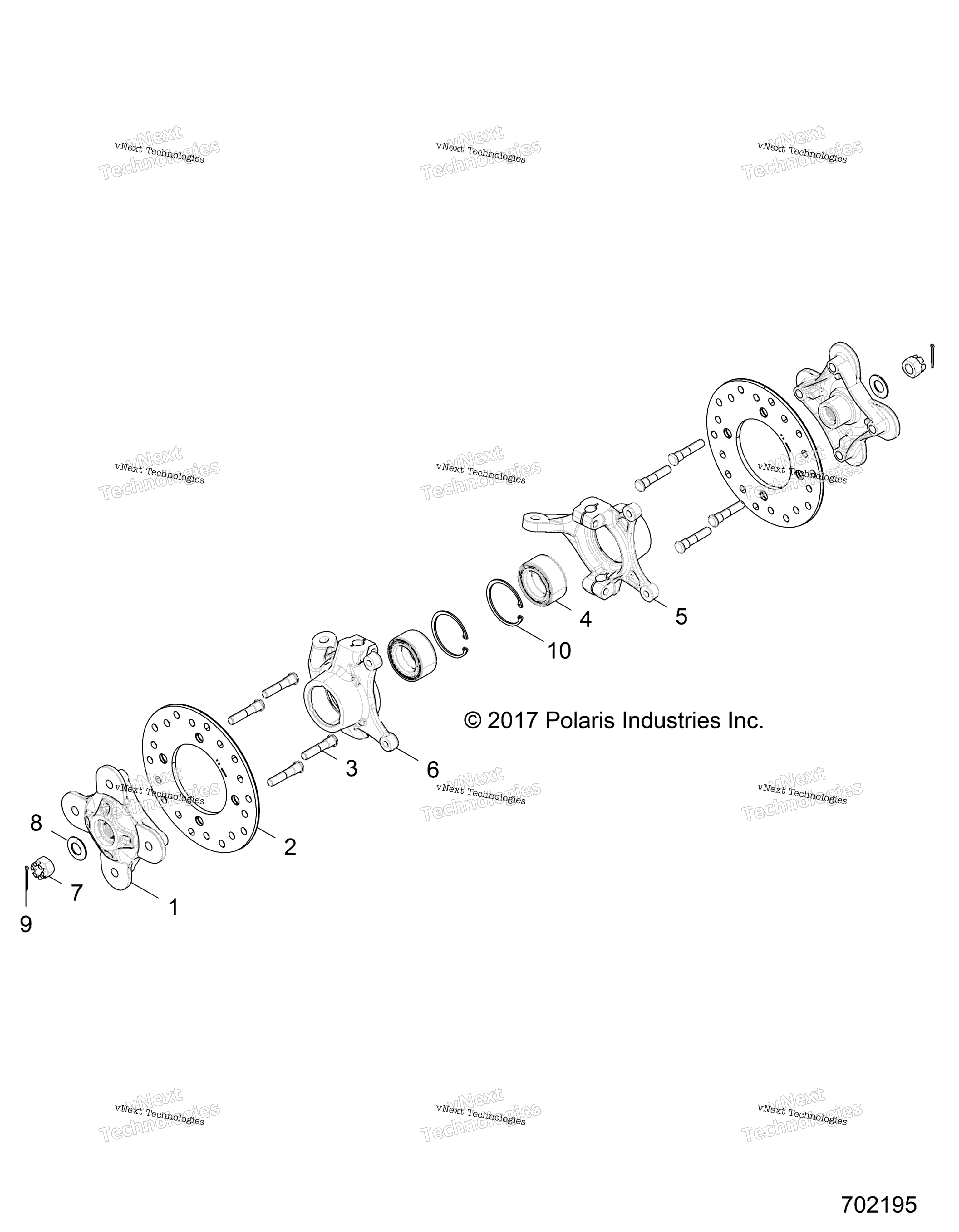 Подвеска, передняя Carrier And Hub