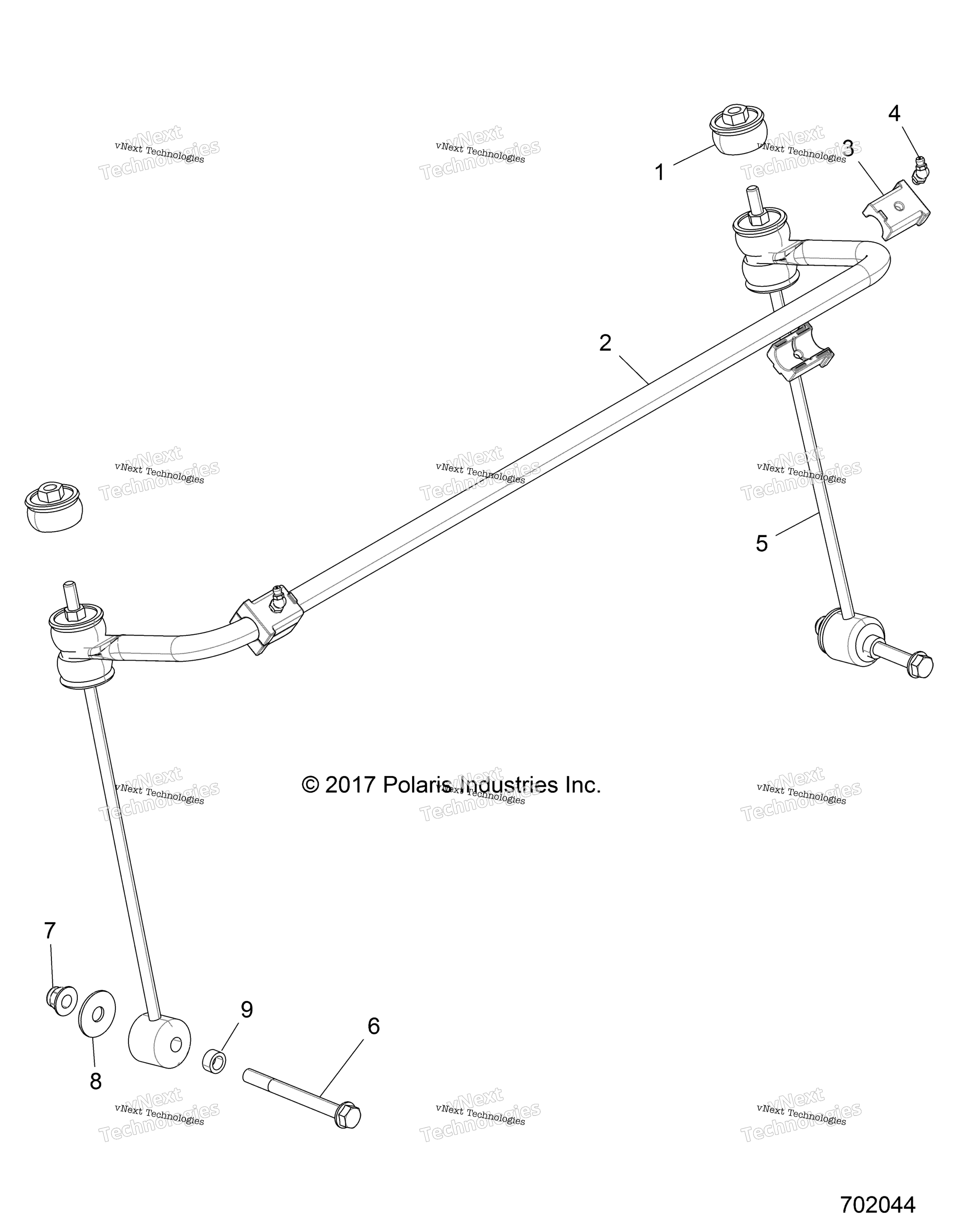 Suspension, Stabilizer Bar, передний