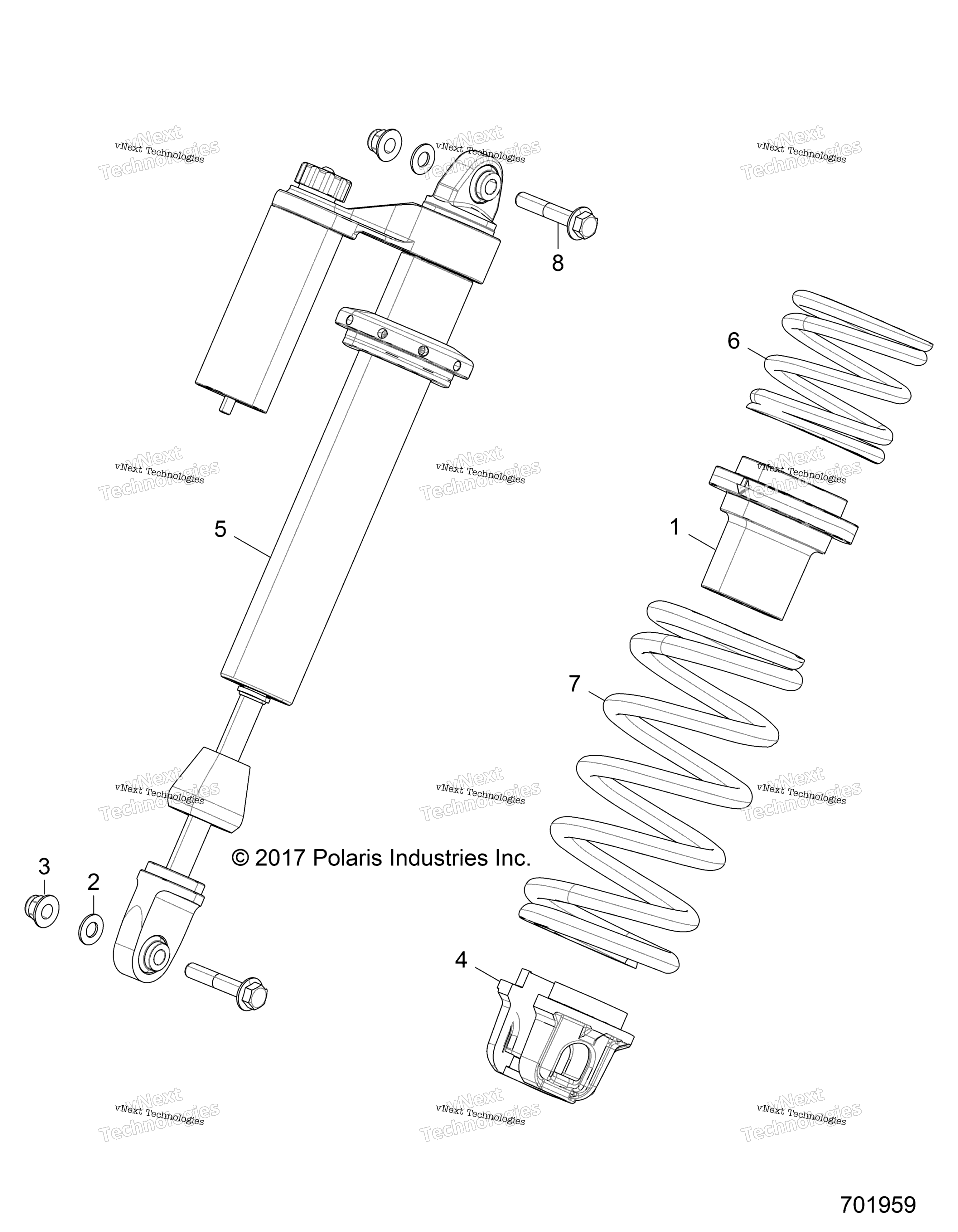 Подвеска, передний амортизатор Mounting