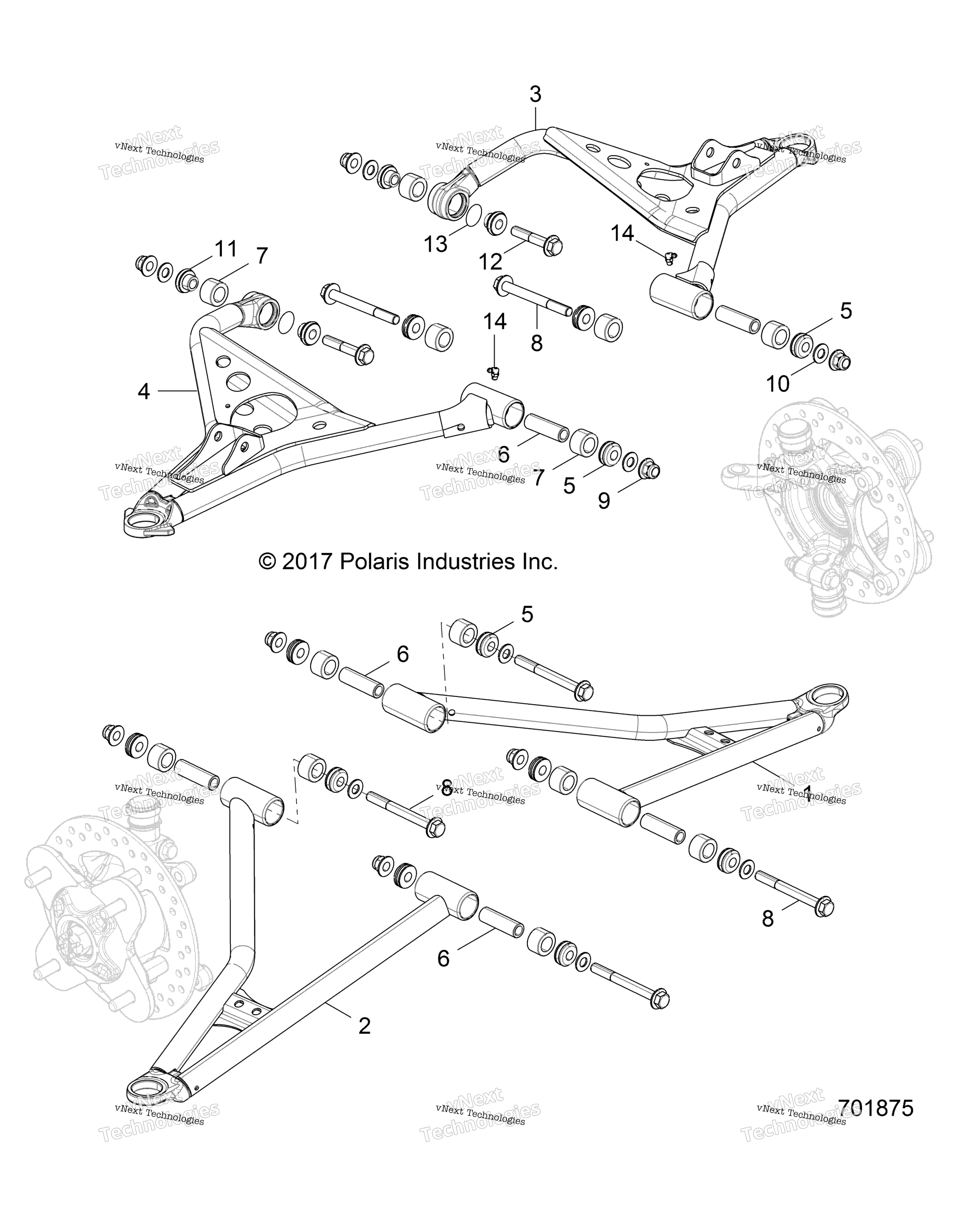 Подвеска, передняя Control Arms