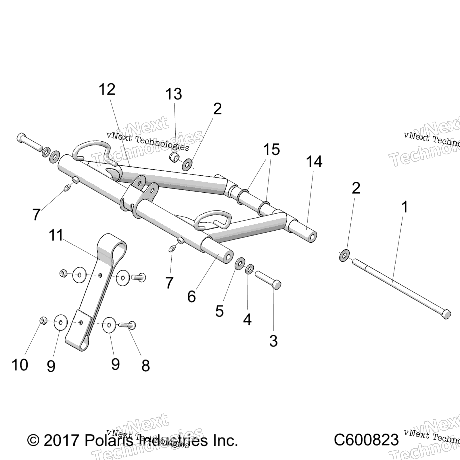 Suspension, Torque Arm, передний