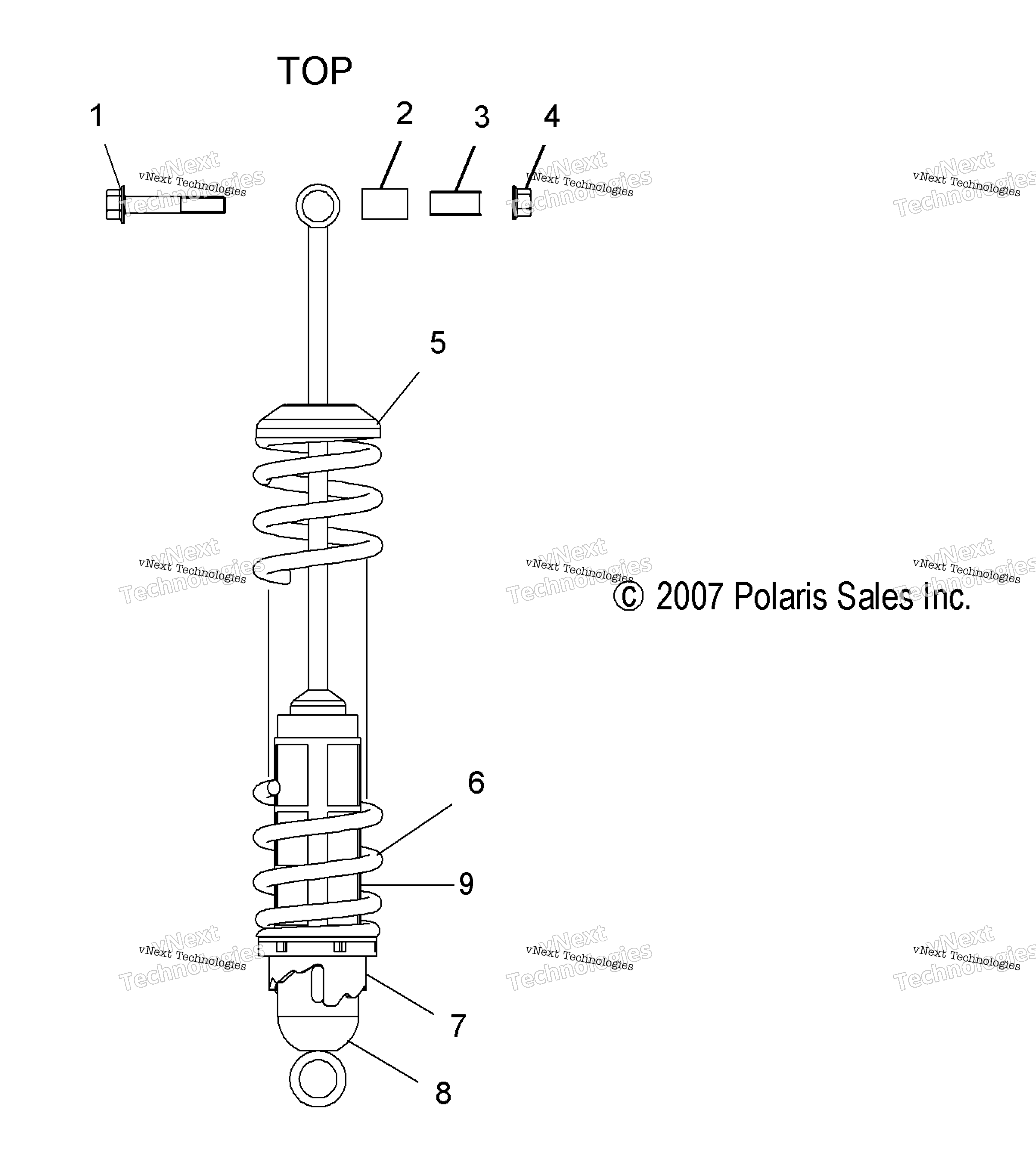 Suspension, Shock, задний Track