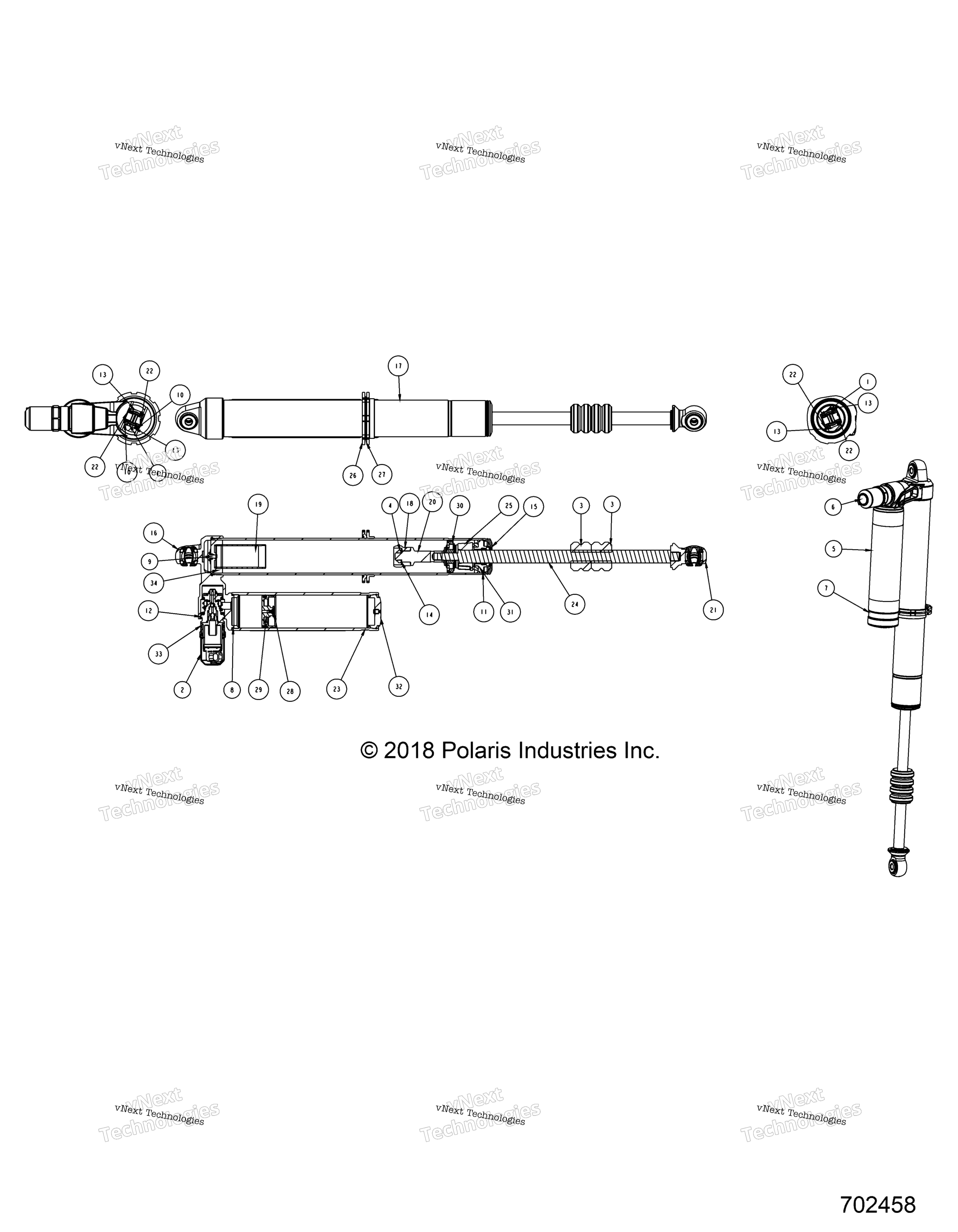 Подвеска, задний амортизатор Z18vdl92bk (702458)