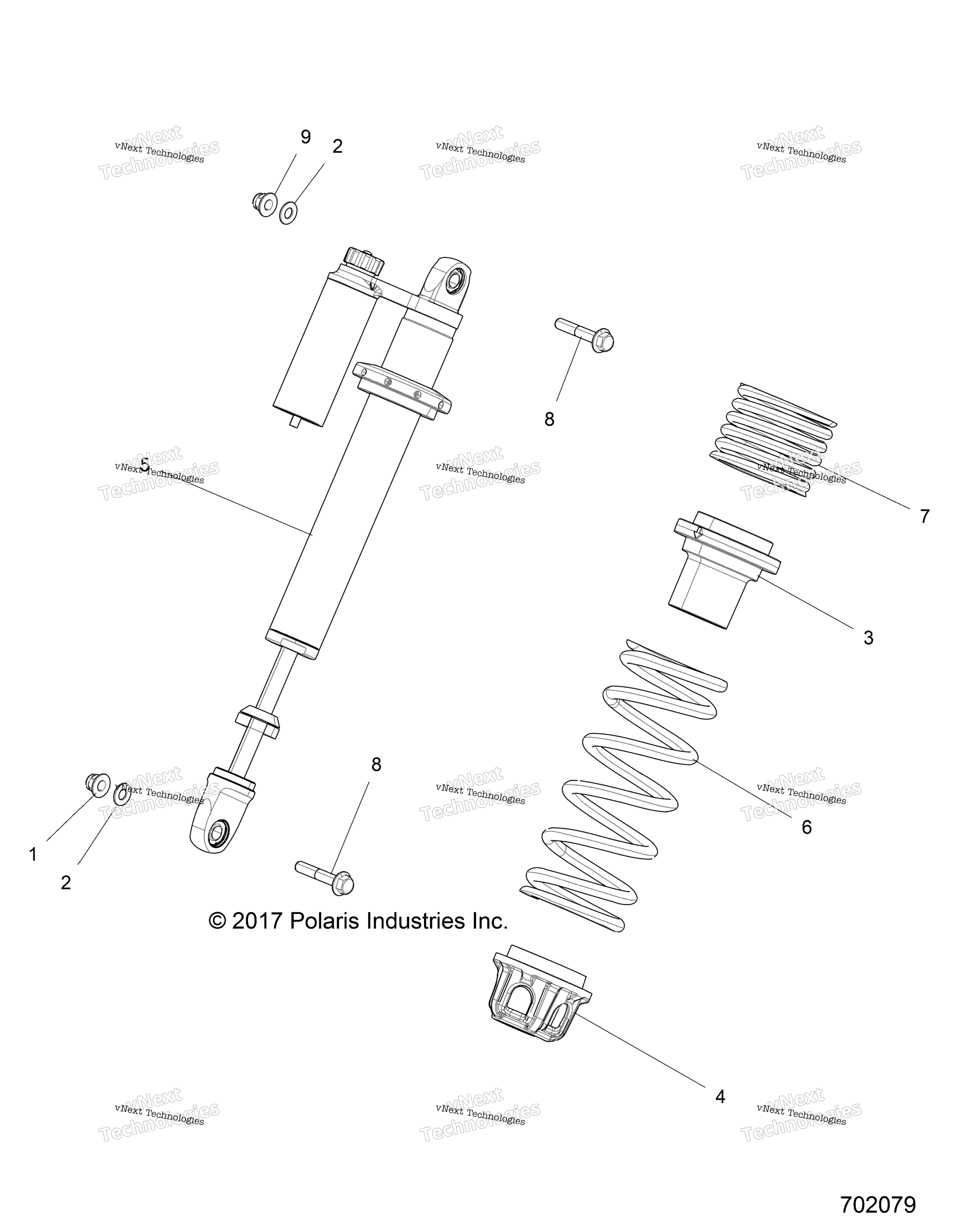 Подвеска, передний амортизатор Mounting