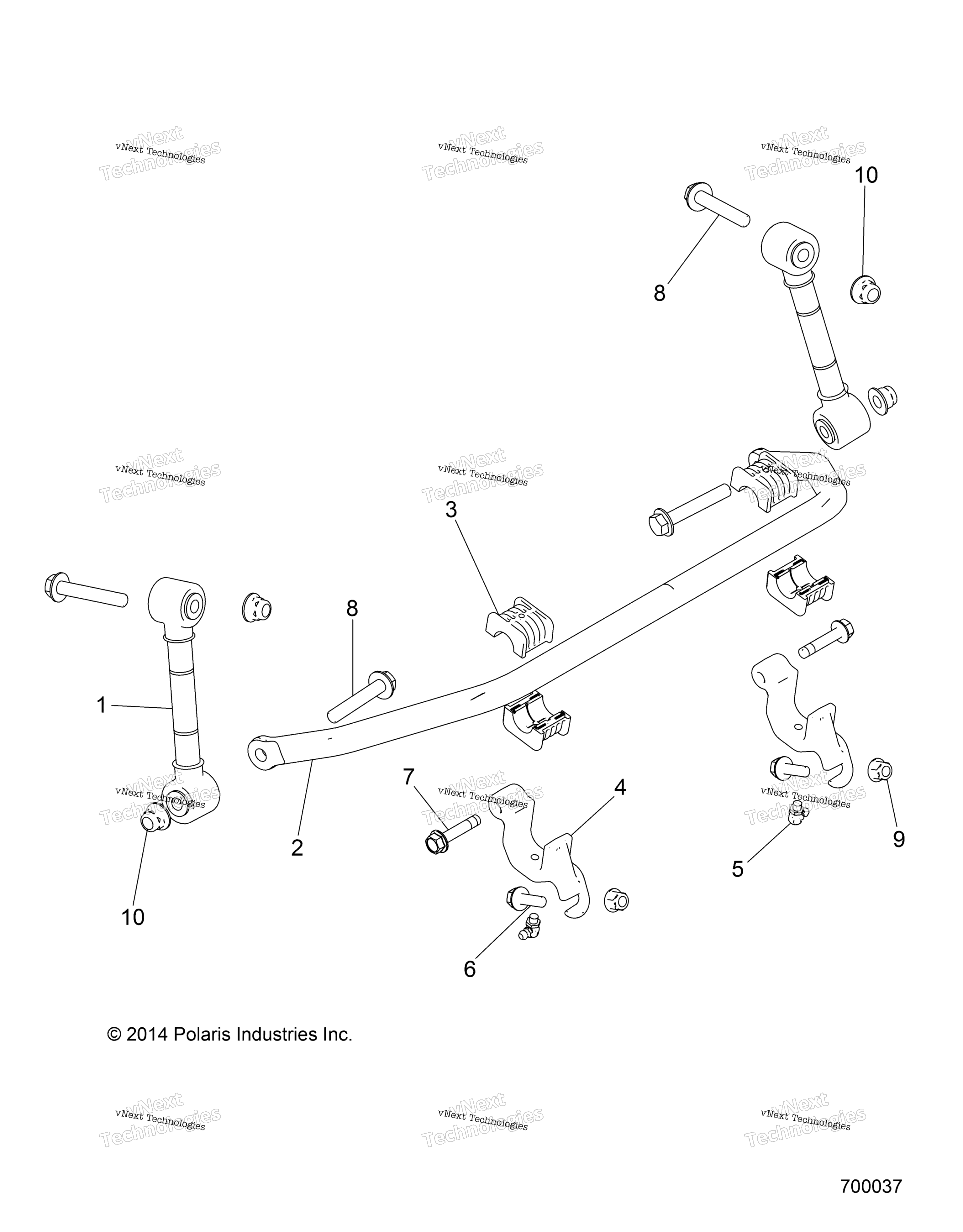 Suspension, Stabilizer Bar, передний
