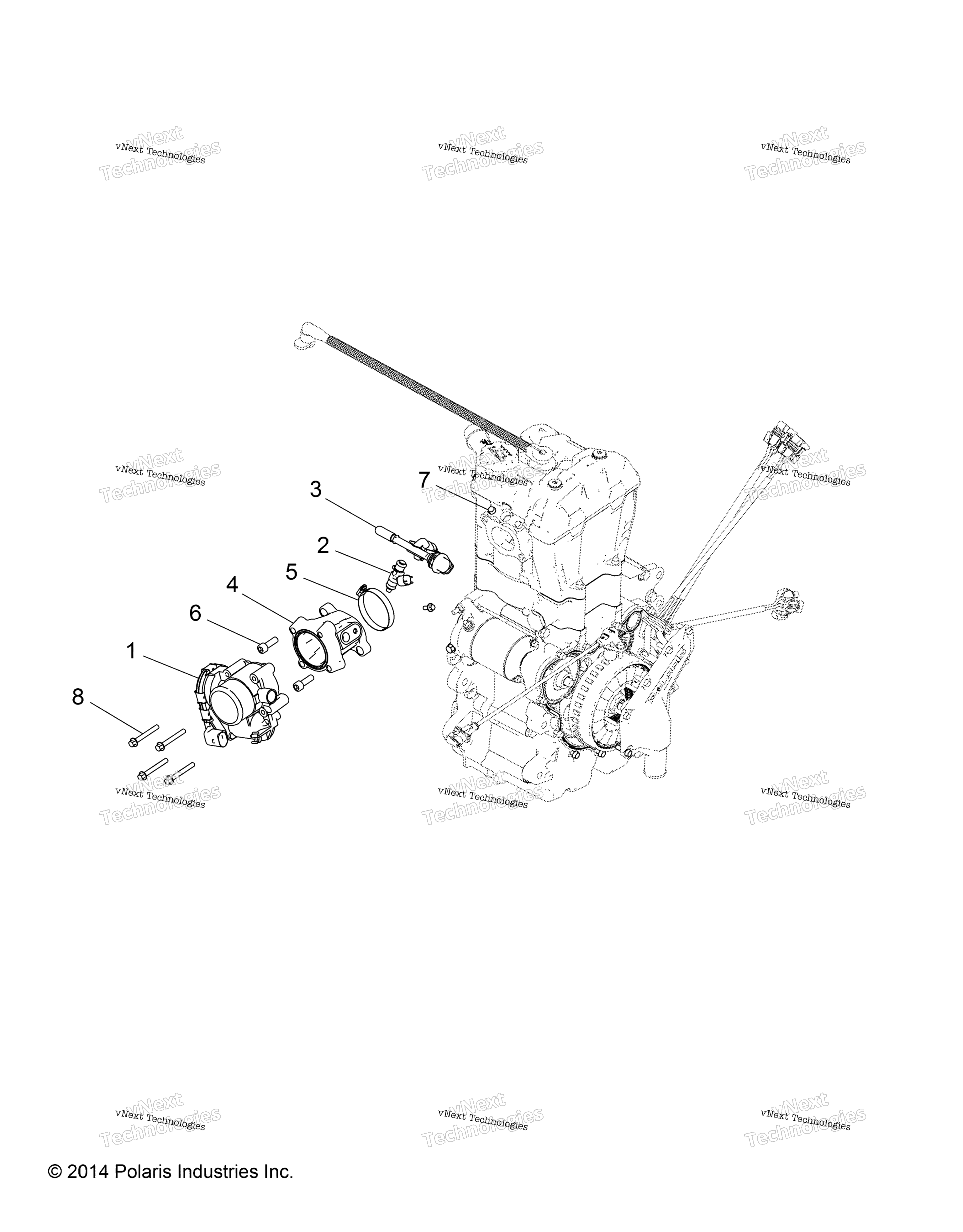 Двигатель, дроссельный узел & Fuel Rail R17rna57a1/A9/Eam/Nm