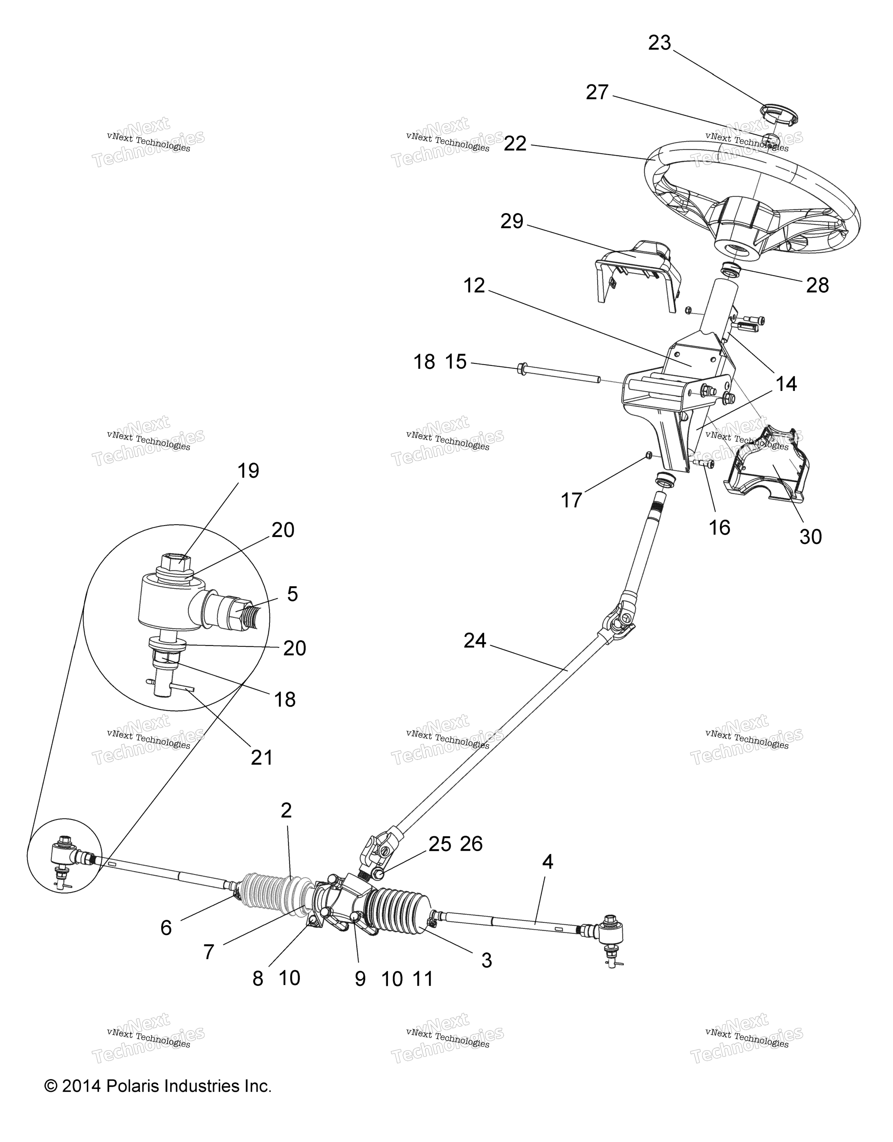 Steering, рулевое управление Asm. R17rna57a1 / A9