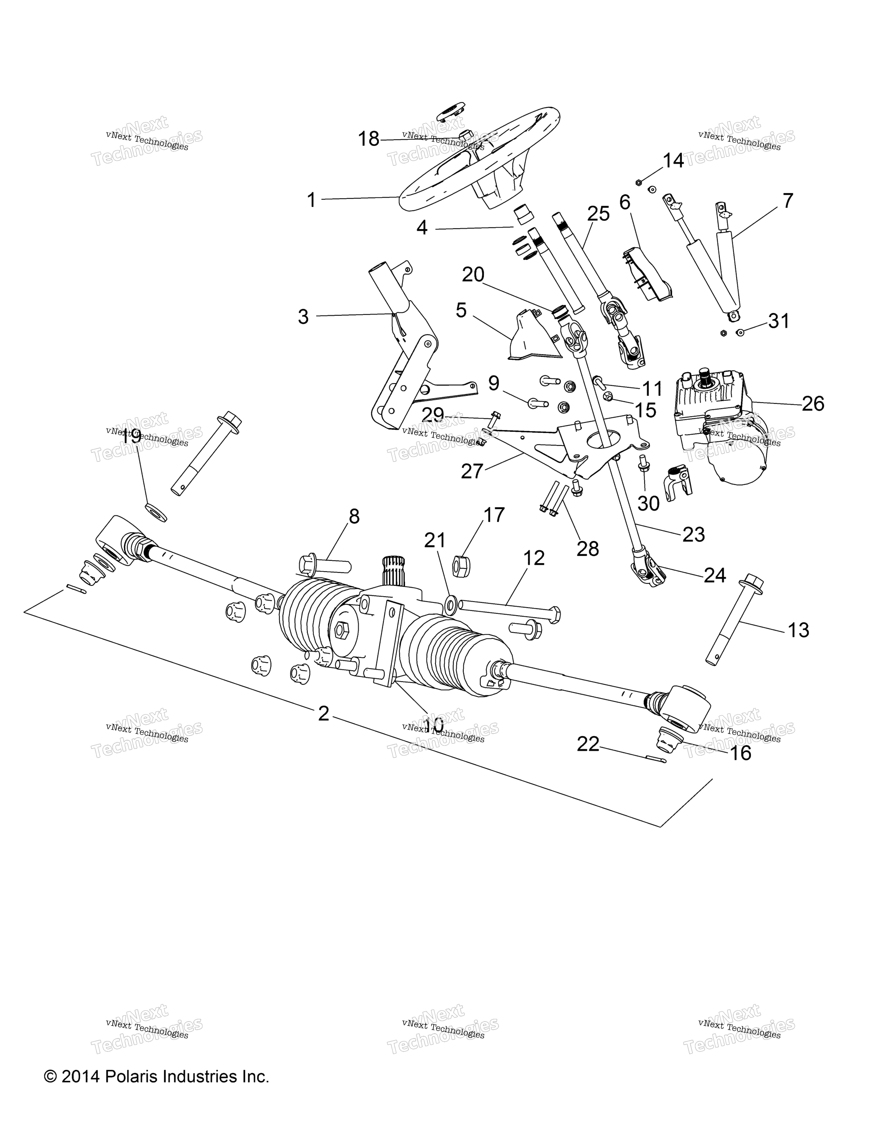 Steering, рулевое управление Asm. R19rne57bx