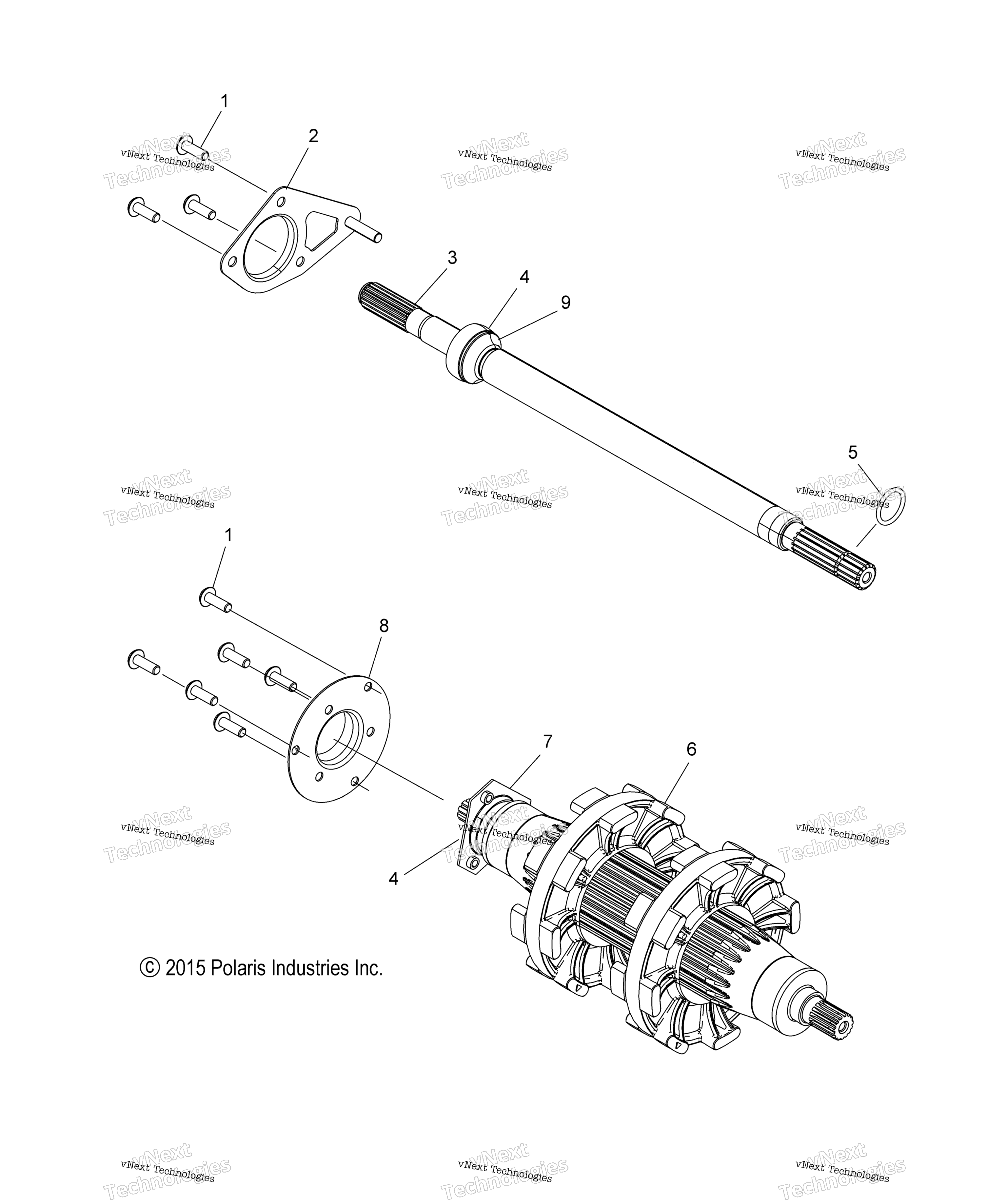 Привод Train, Jackshaft & Driveshaft S19efk8ps/Psl