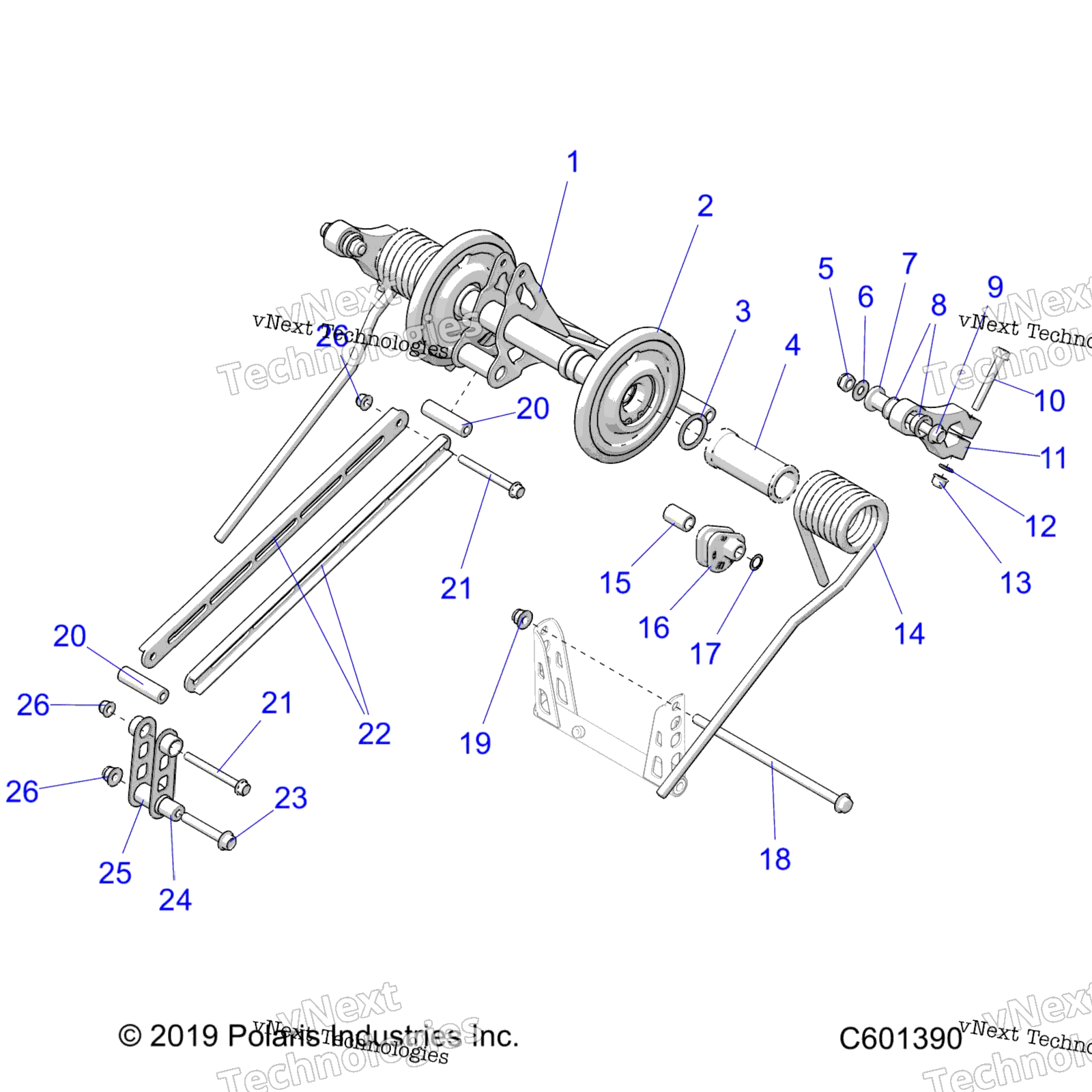 Suspension, Torque Arm, задний