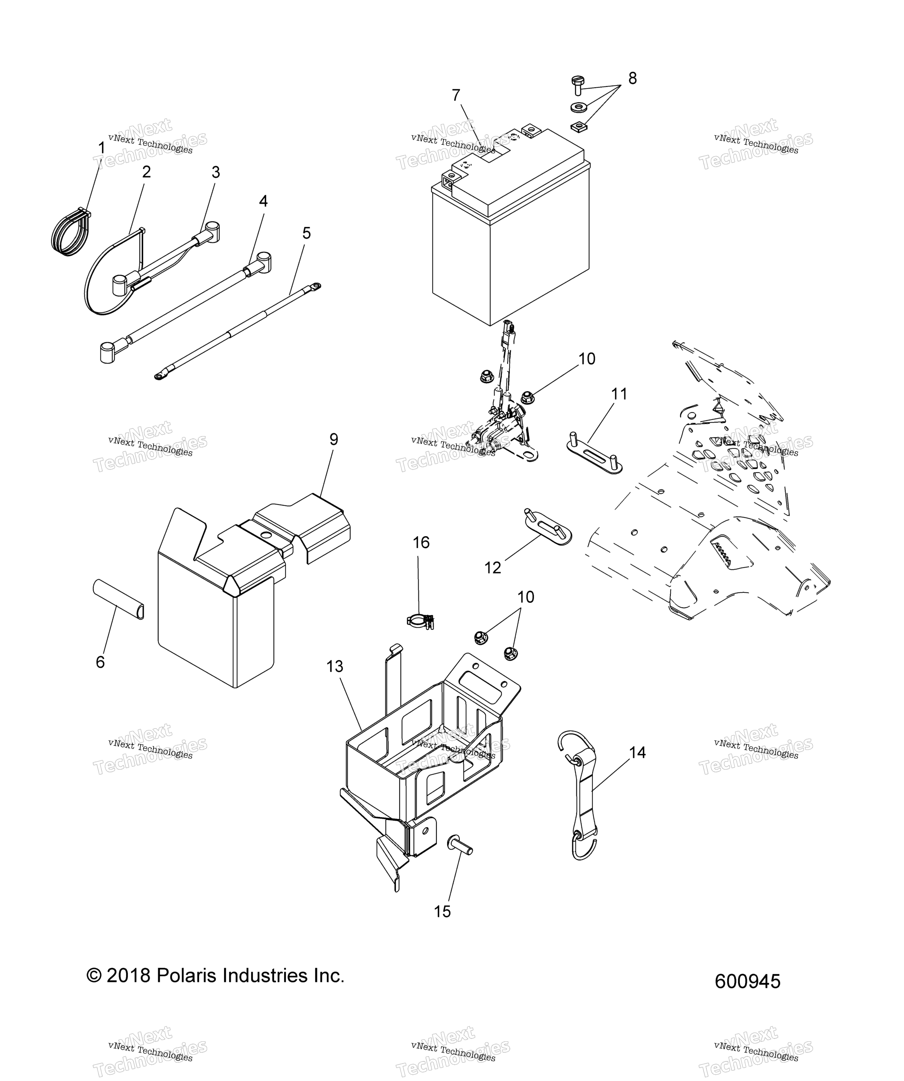 Electrical, аккумулятор / Box & Cables E.S. Option