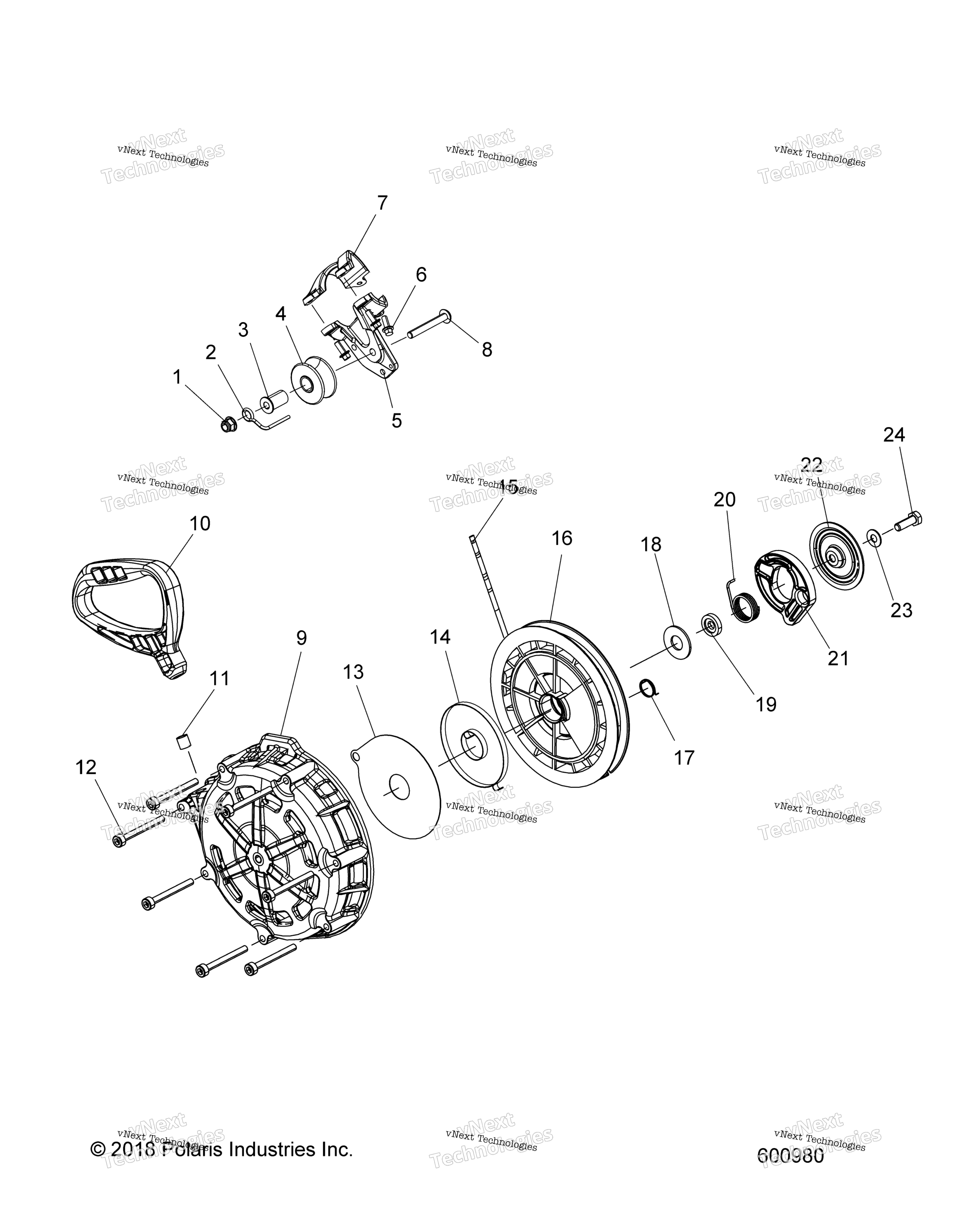 Engine, Recoil стартер All Options