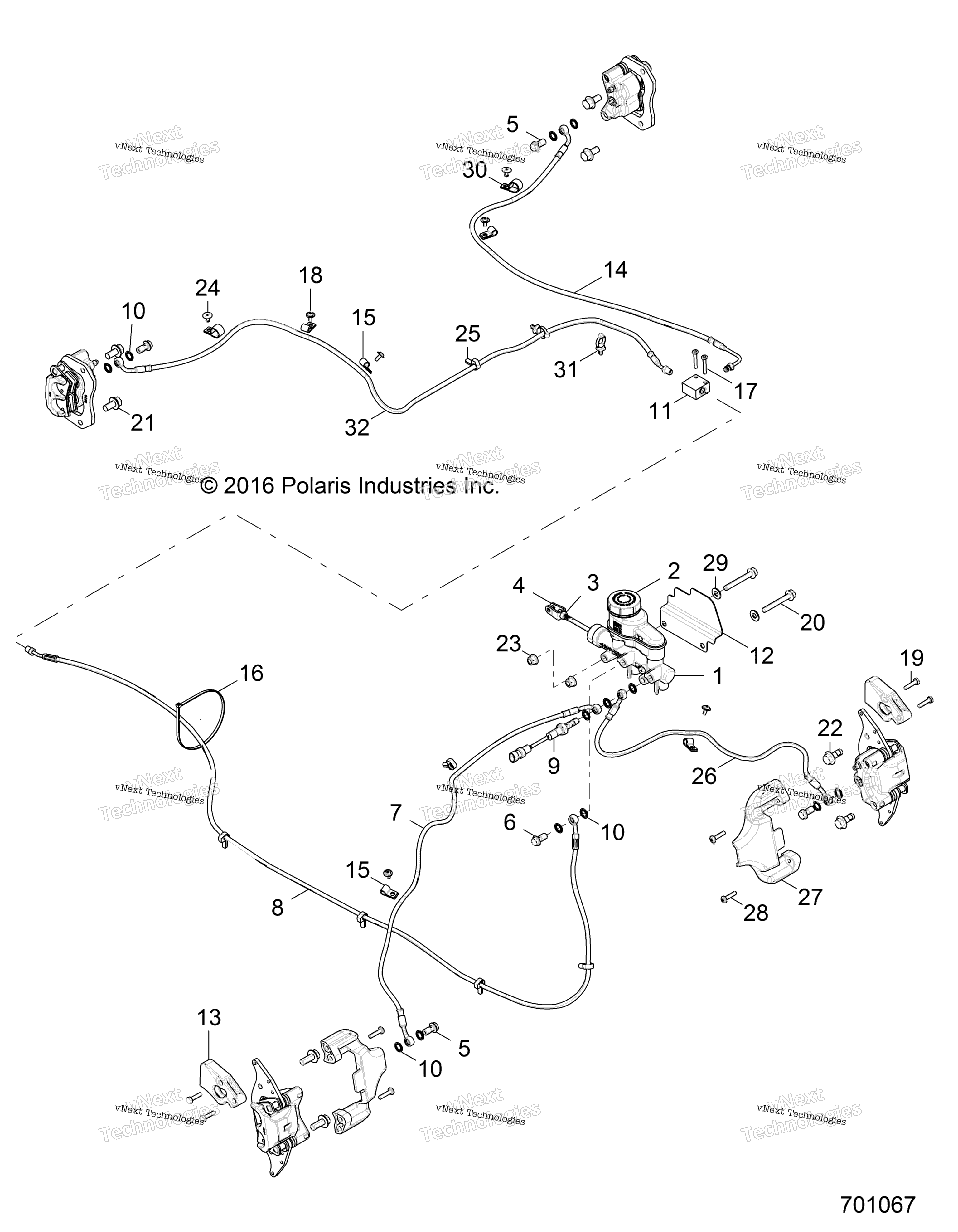 Тормоза, тормозные шланги And Master Cylinder