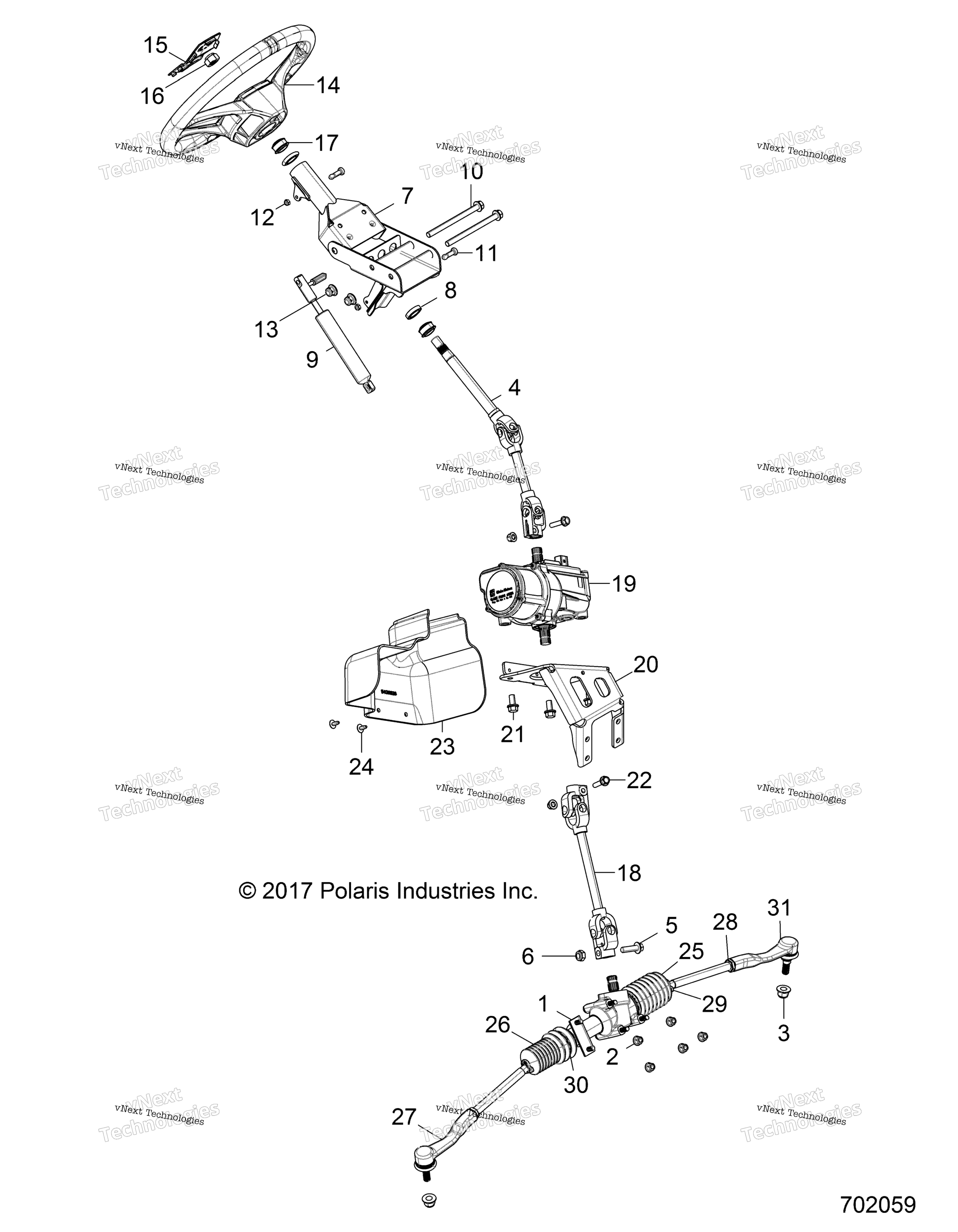 Steering, Power рулевое управление Asm. Z19vae87ak / Ar / Aa