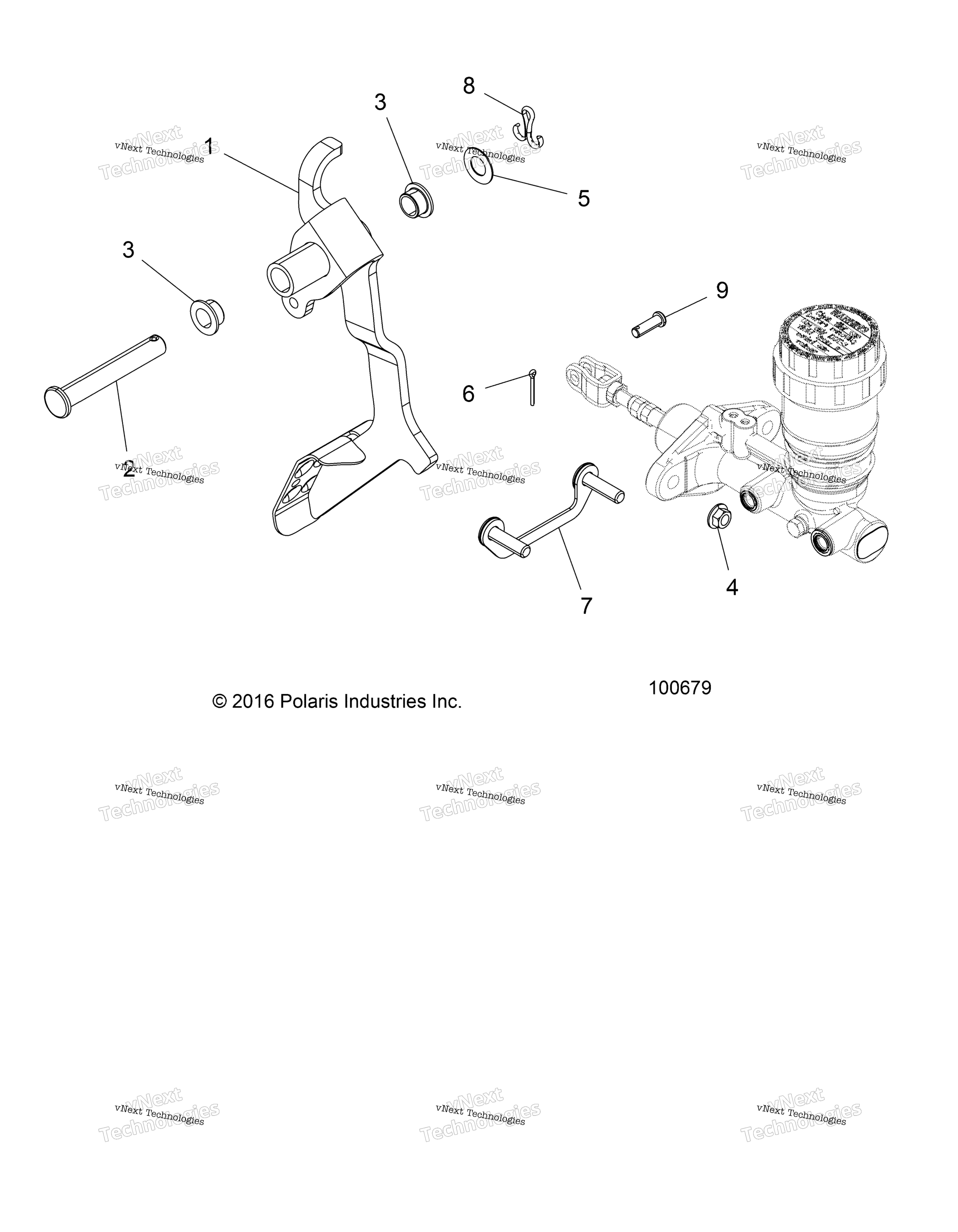Тормоза, педаль And Master Cylinder Mounting