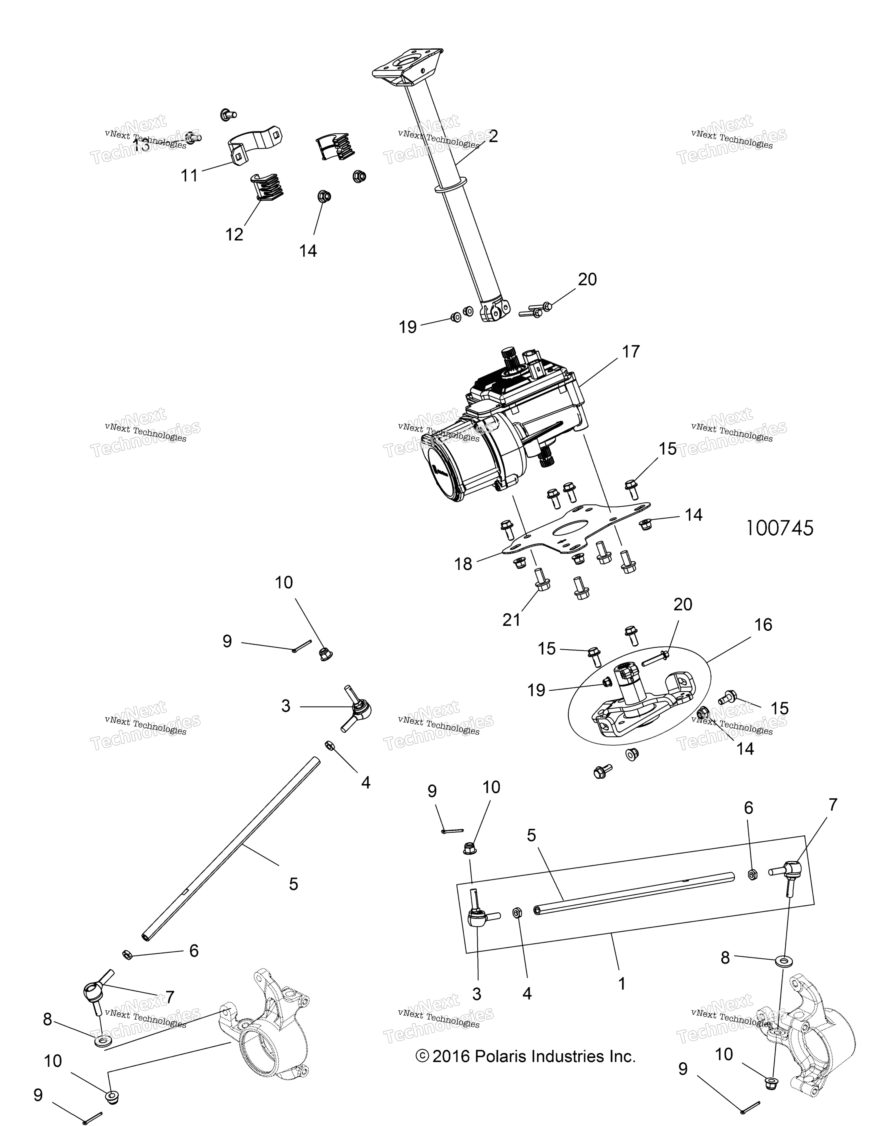 Steering, рулевое управление Post Asm