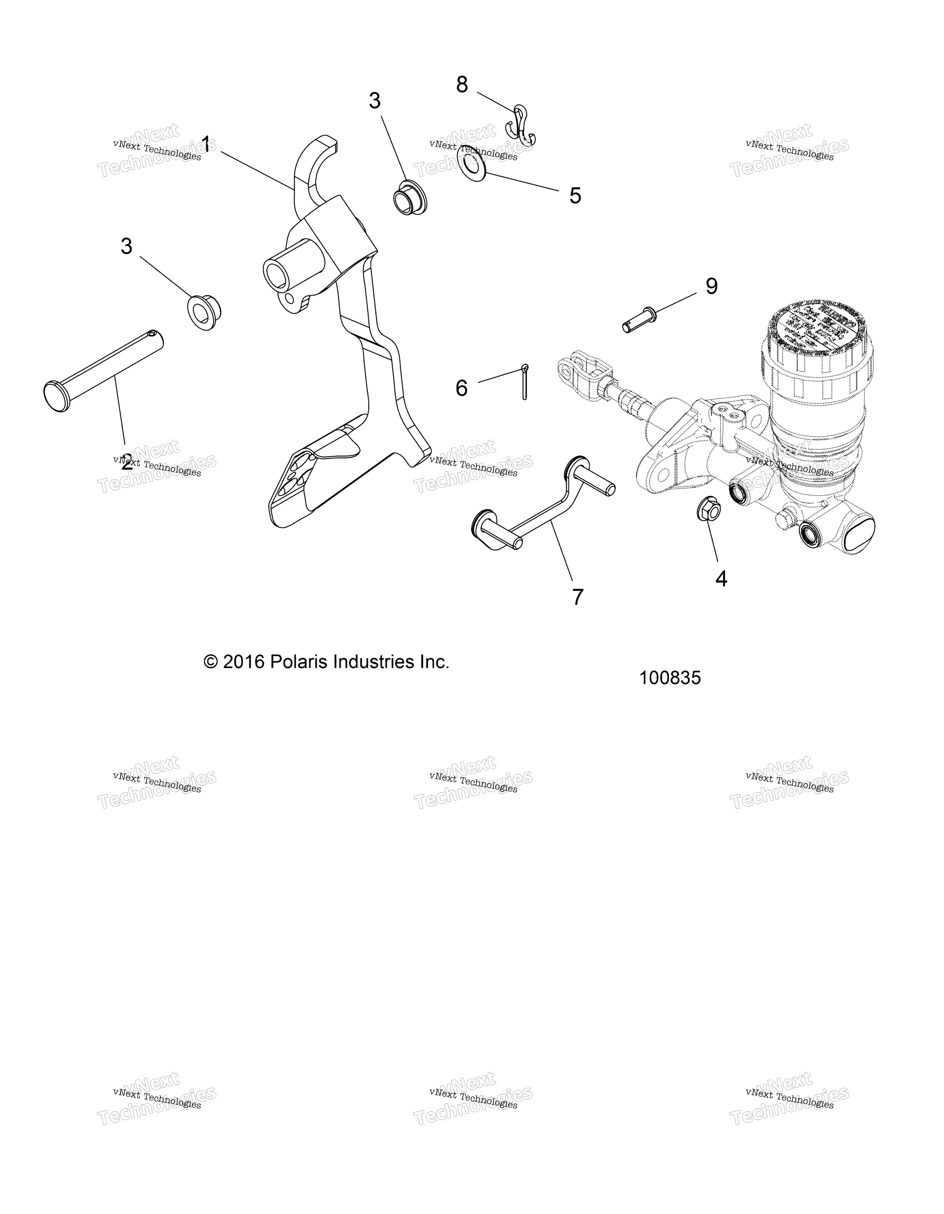 Тормоза, педаль And Master Cylinder Mounting