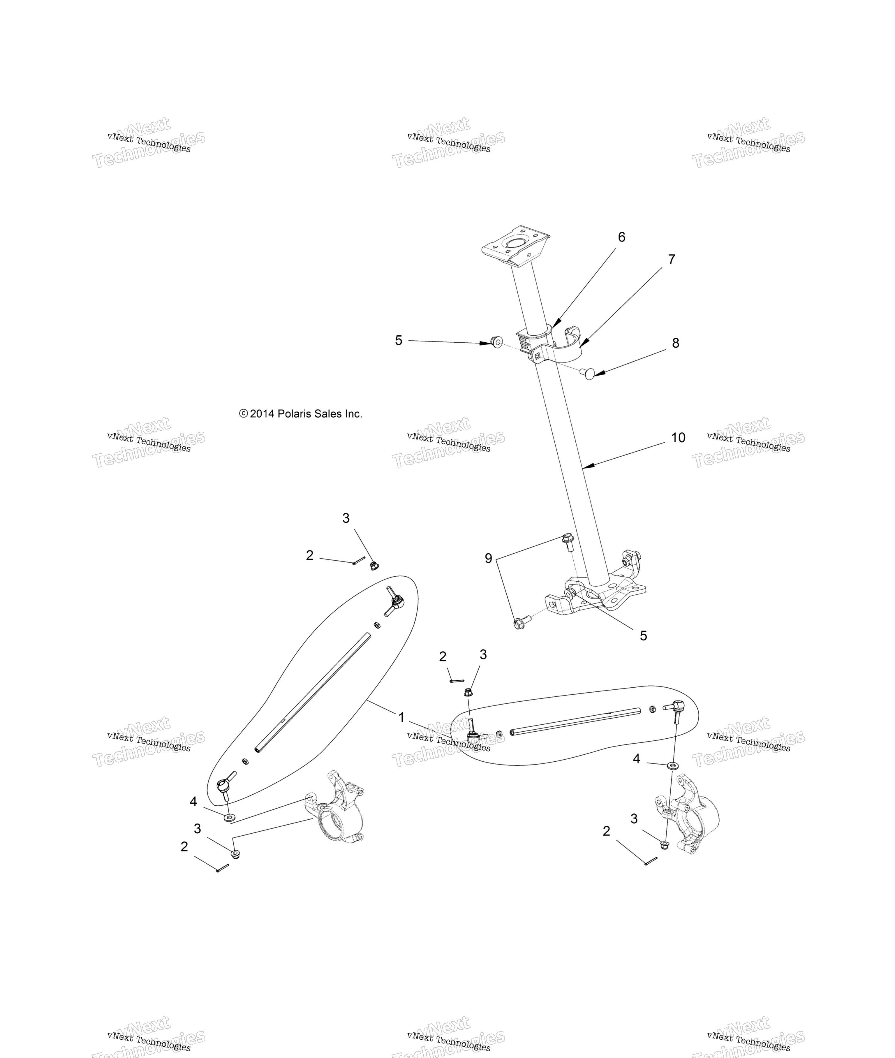 Steering, рулевое управление Post Asm